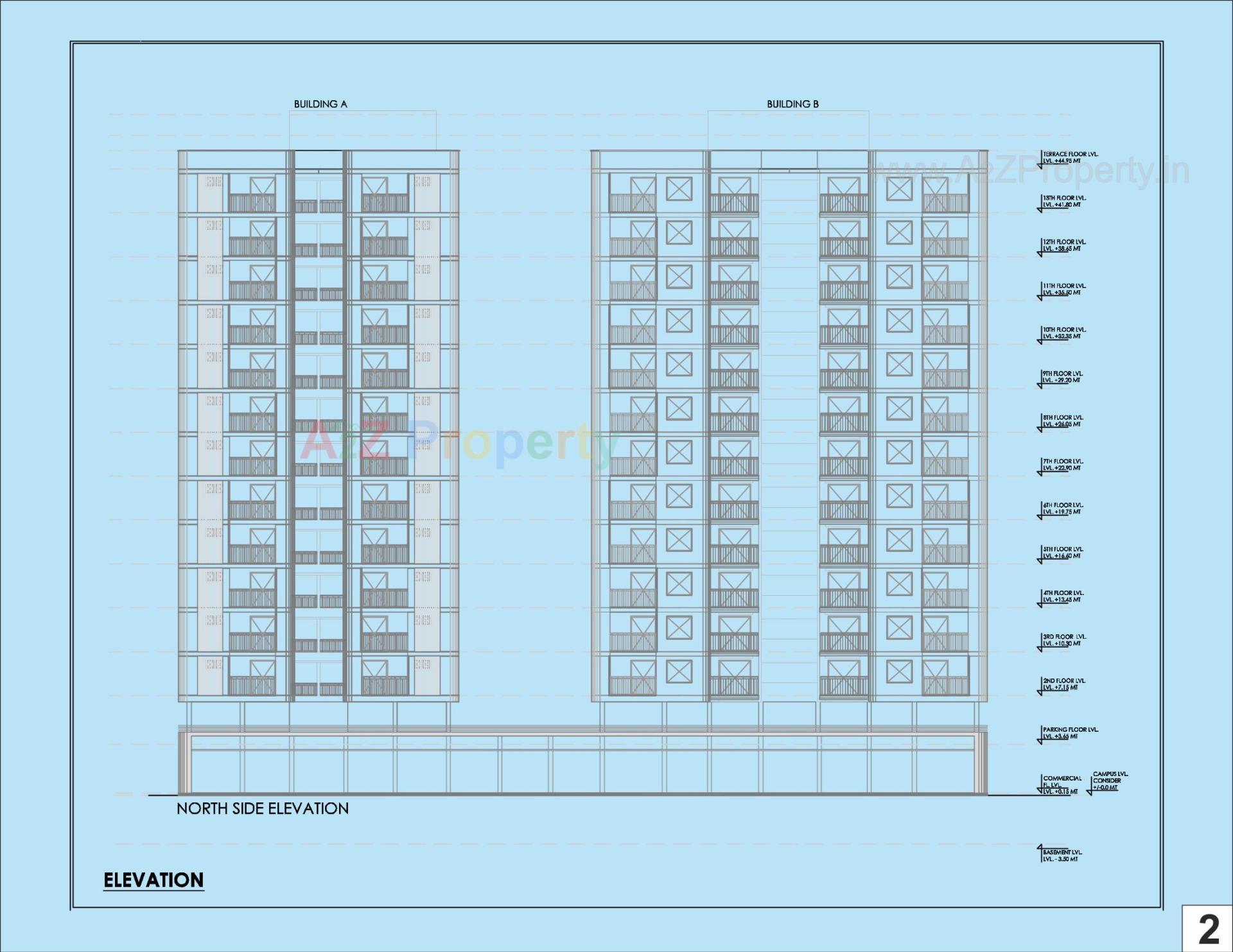 Layout of real estate project Shashwat Heights located at Katargam, Surat, Gujarat