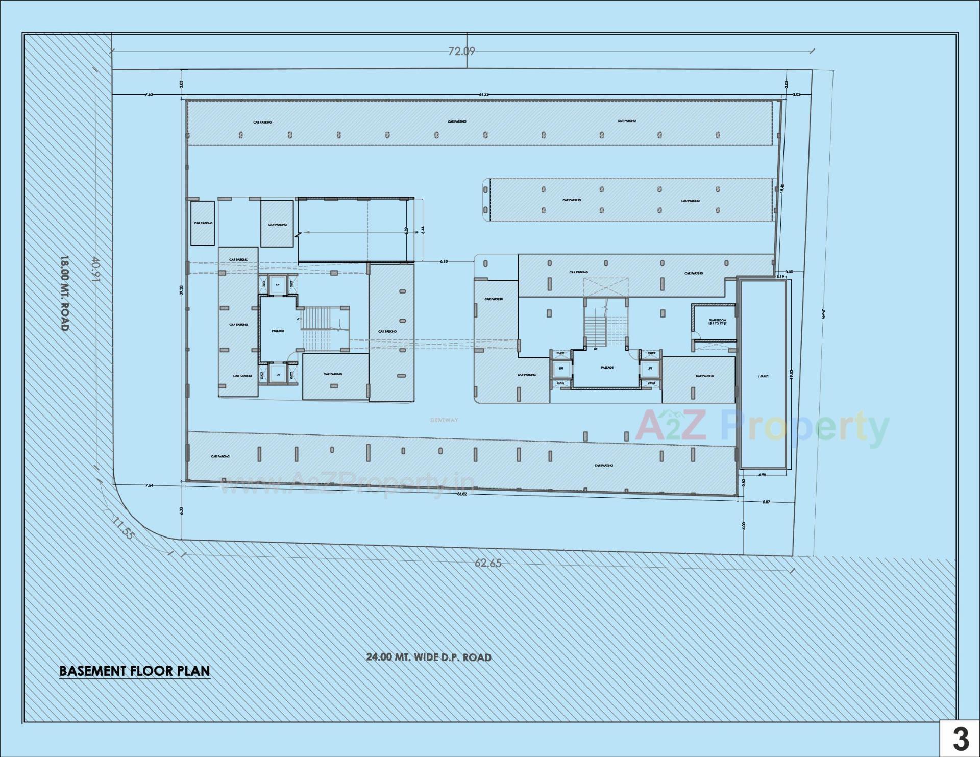 Layout of real estate project Shashwat Heights located at Katargam, Surat, Gujarat