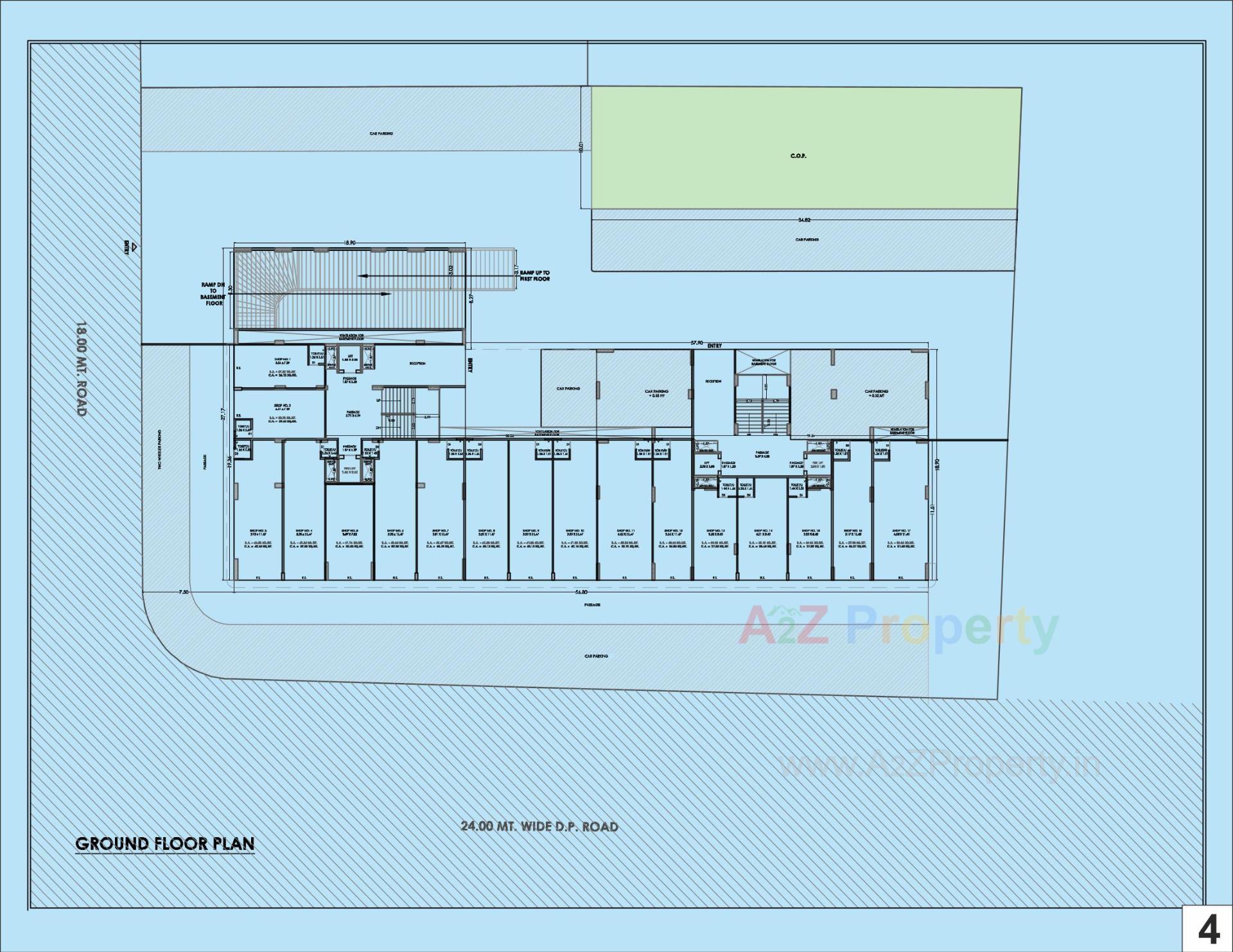 Layout of real estate project Shashwat Heights located at Katargam, Surat, Gujarat