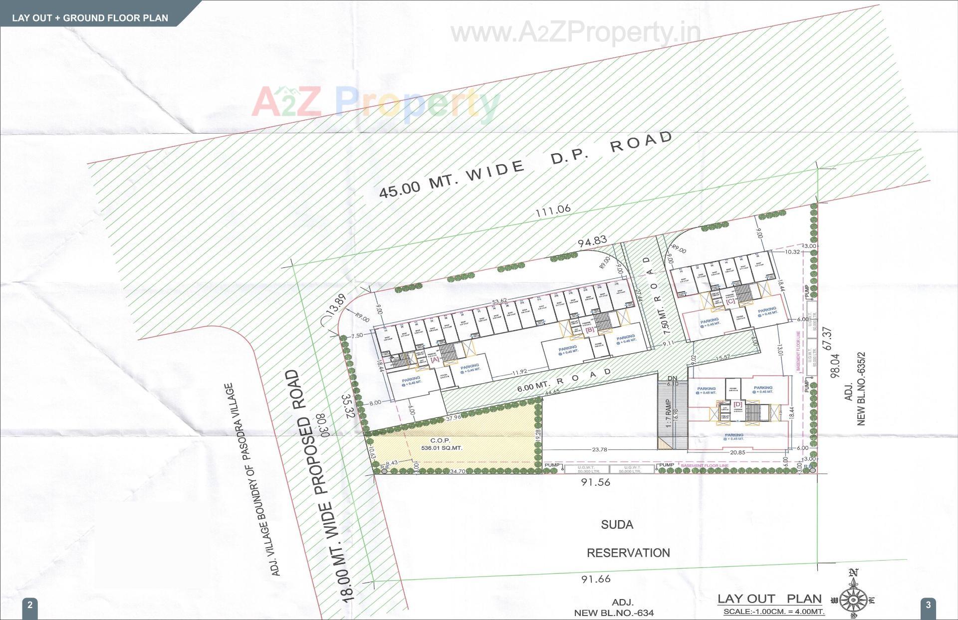 Layout of real estate project Shashwat Luxuria located at Vav, Surat, Gujarat
