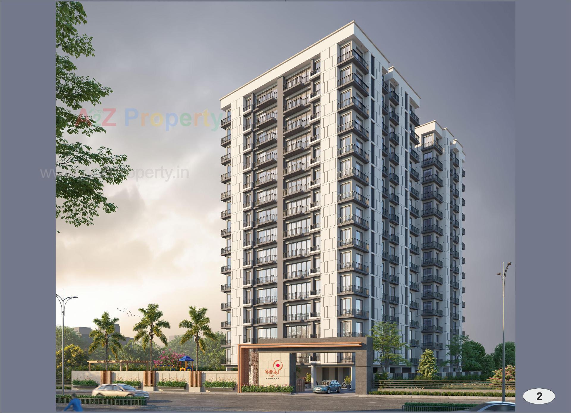 3D Elevation of real estate project Shatabdi Heritage located at Variyav, Surat, Gujarat