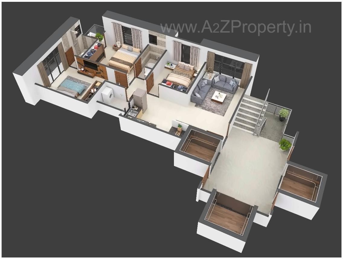 Layout of real estate project Sheraton Tower located at Abrama, Surat, Gujarat
