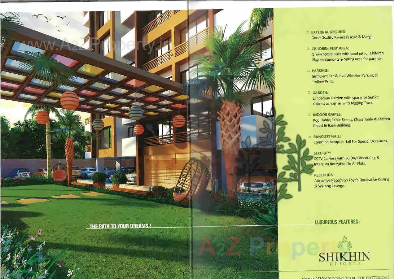 3D Elevation of real estate project Shikhin Heights located at Bhimrad, Surat, Gujarat