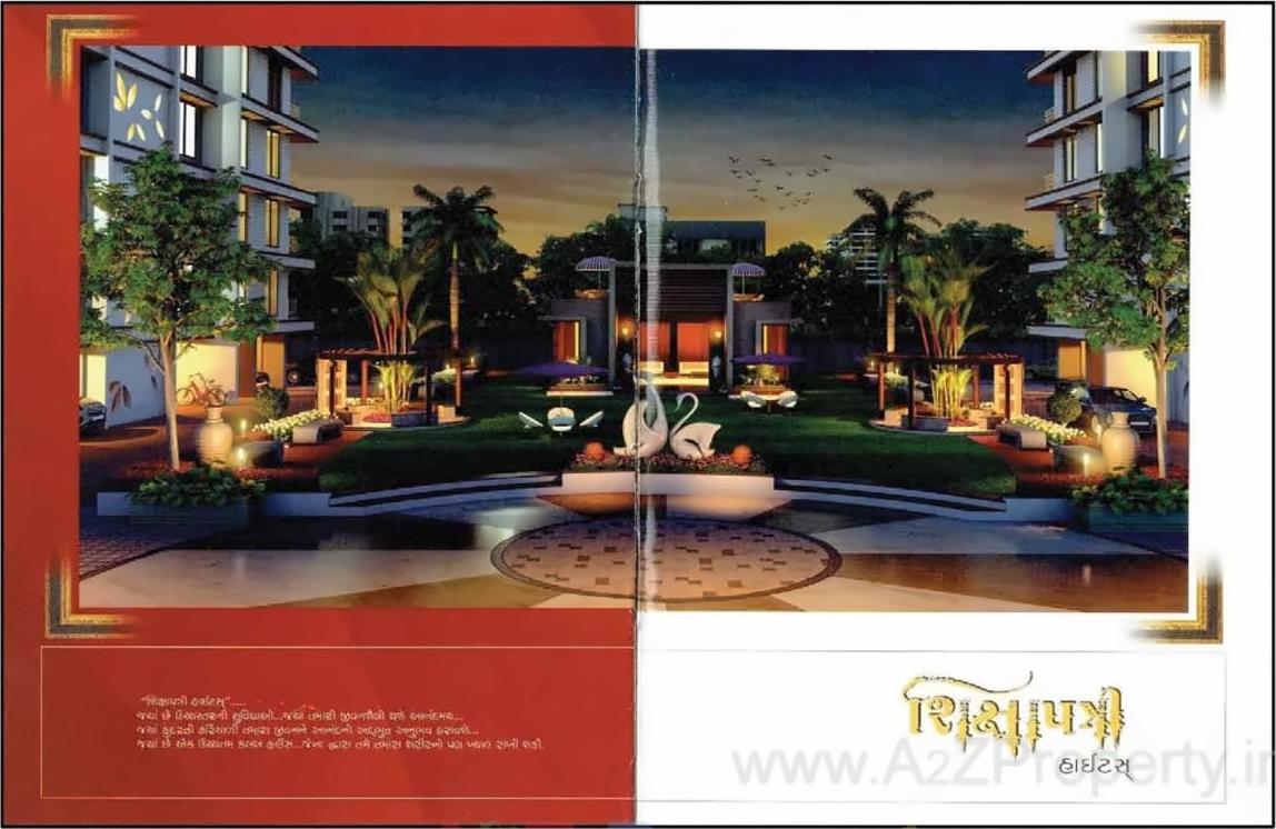 3D Elevation of real estate project Shikshapatri Heights located at Kosad, Surat, Gujarat