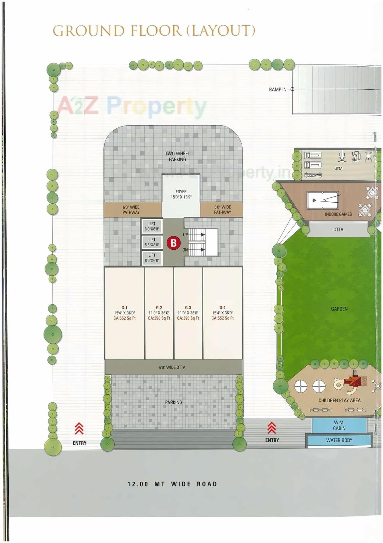 Layout of real estate project Shiv Digja located at Pal, Surat, Gujarat