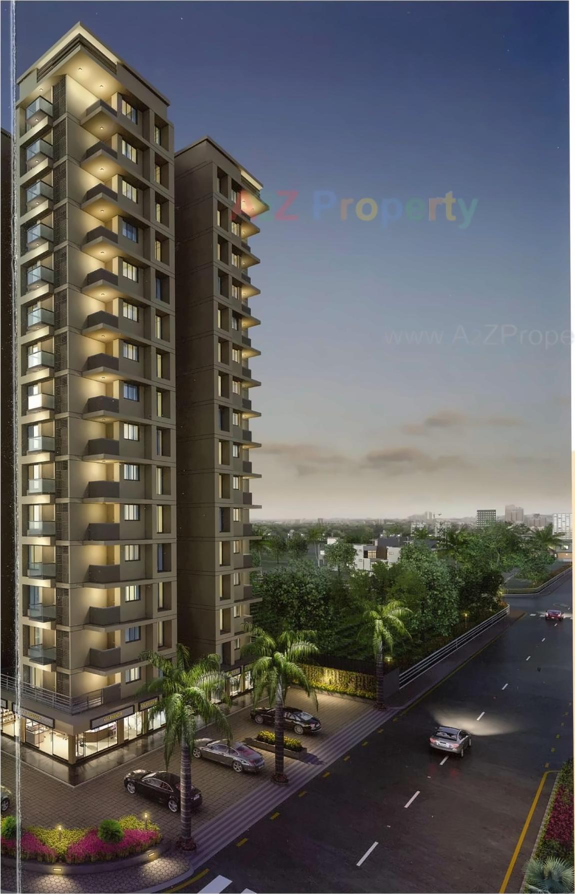 3D Elevation of real estate project Shiv Digja located at Pal, Surat, Gujarat