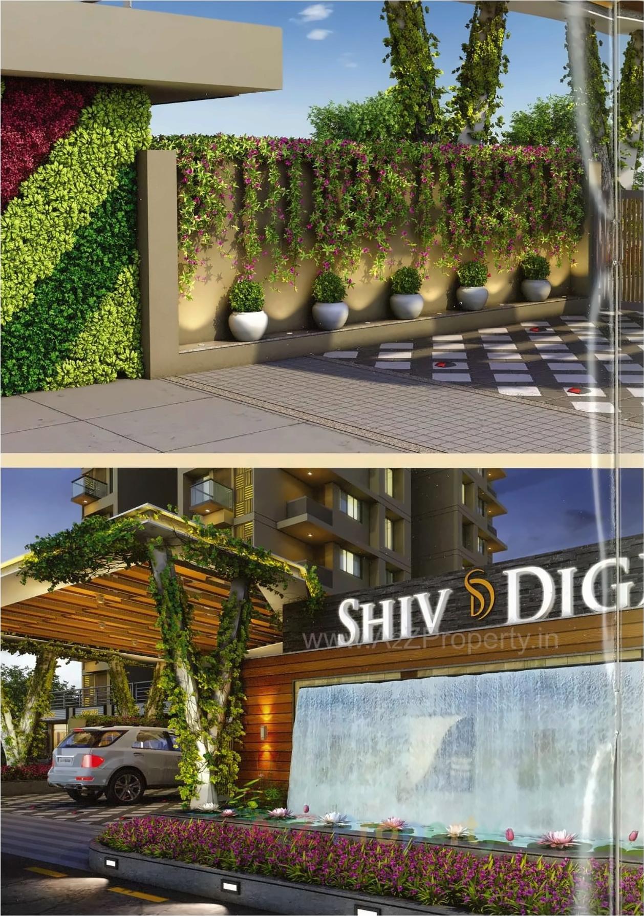3D Elevation of real estate project Shiv Digja located at Pal, Surat, Gujarat