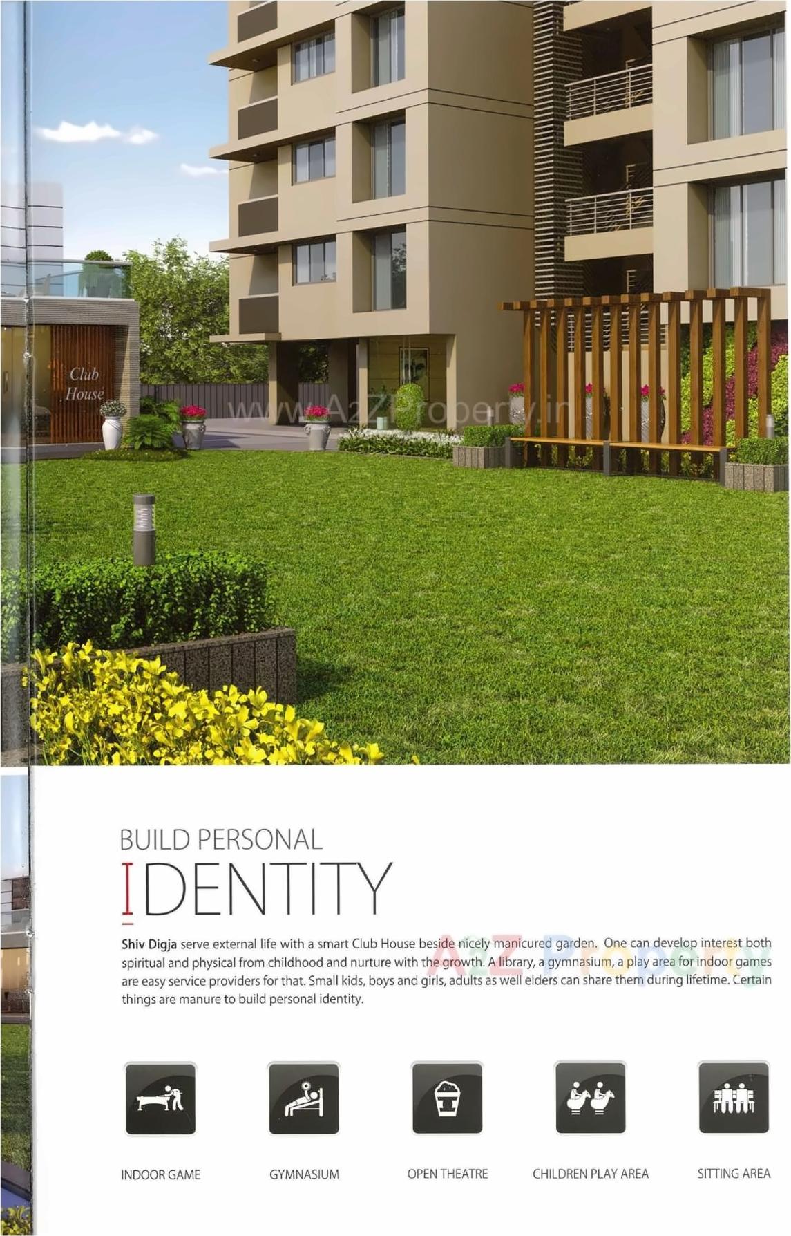 3D Elevation of real estate project Shiv Digja located at Pal, Surat, Gujarat