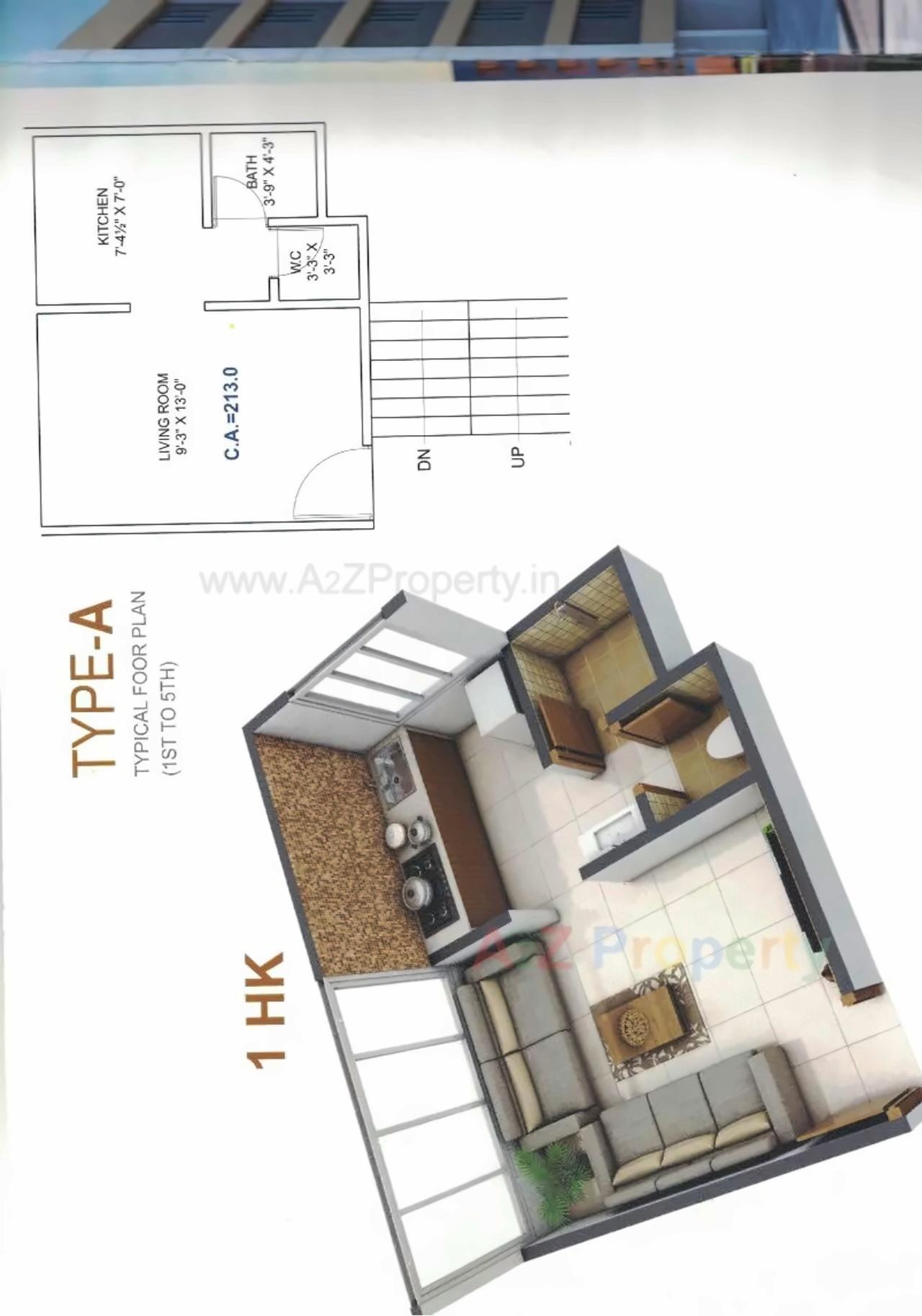 Layout of real estate project Shiv Drashti Residency located at Pardi, Surat, Gujarat