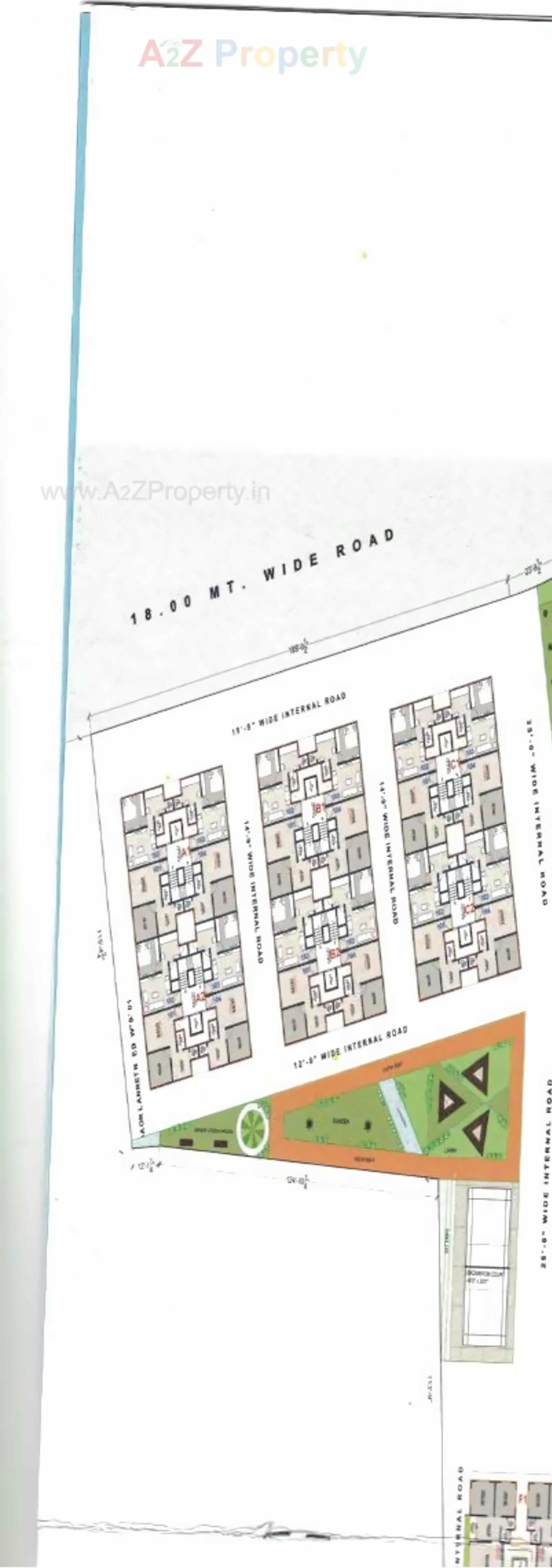 Layout of real estate project Shiv Drashti Residency located at Pardi, Surat, Gujarat