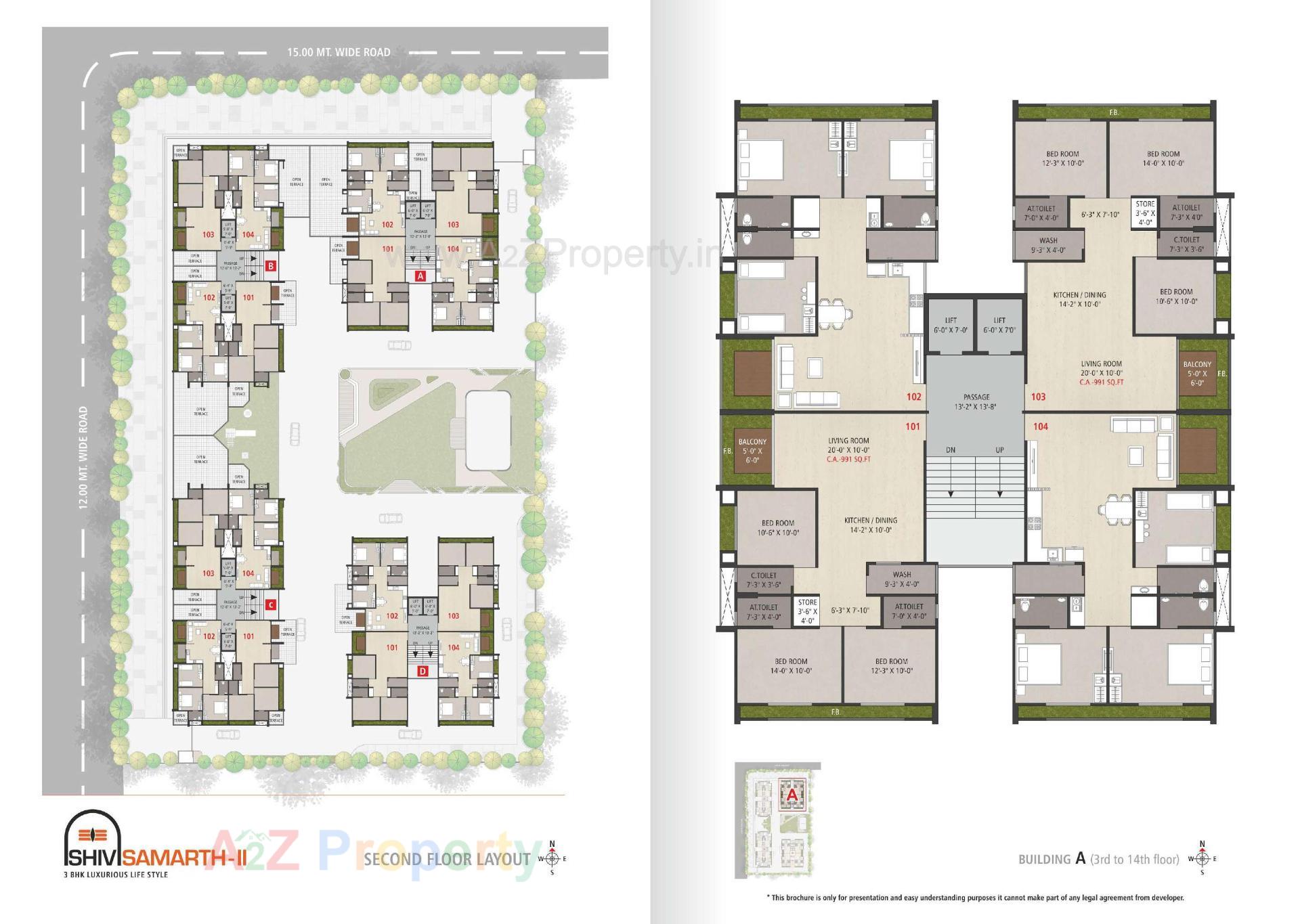 Layout of real estate project Shiv Samarth located at Pal, Surat, Gujarat