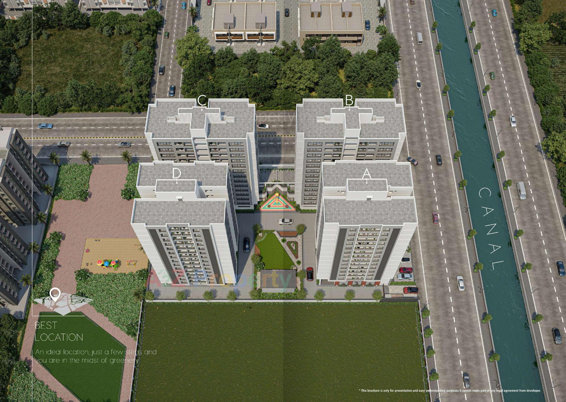 3D Elevation of real estate project Shiv Samarth located at Pal, Surat, Gujarat