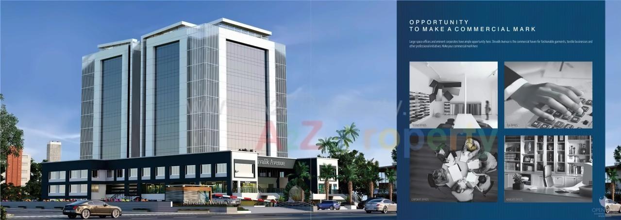 3D Elevation of real estate project Shivalik Avenue located at Udhana-darwaja, Surat, Gujarat