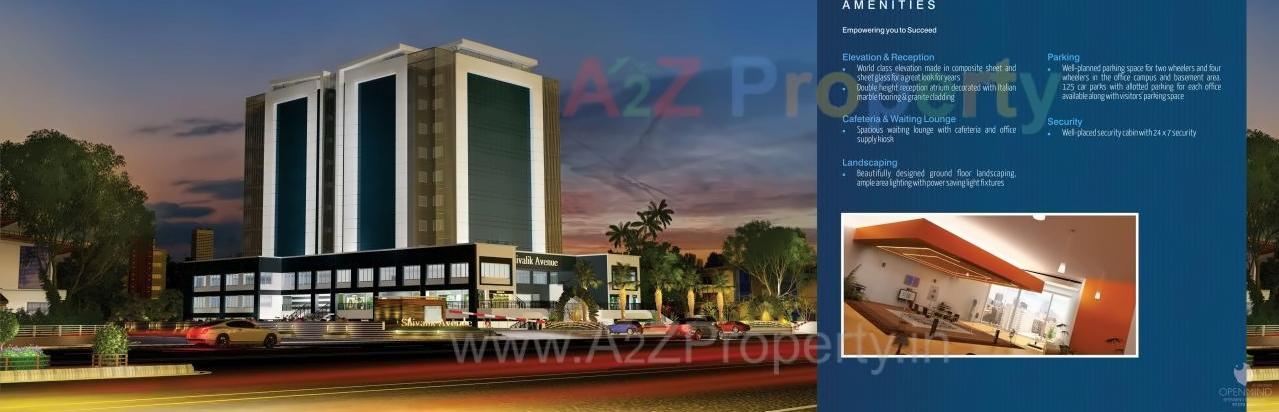 3D Elevation of real estate project Shivalik Avenue located at Udhana-darwaja, Surat, Gujarat