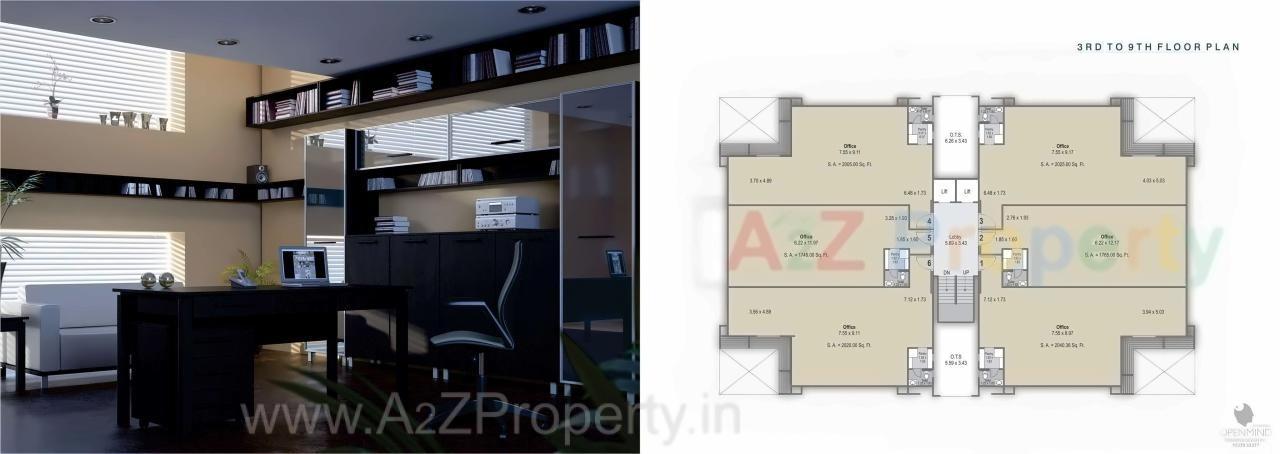 Layout of real estate project Shivalik Avenue located at Udhana-darwaja, Surat, Gujarat