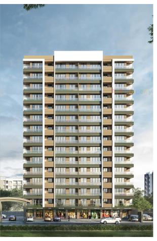 Elevation of real estate project Shivalik Candle located at Bhimrad, Surat, Gujarat