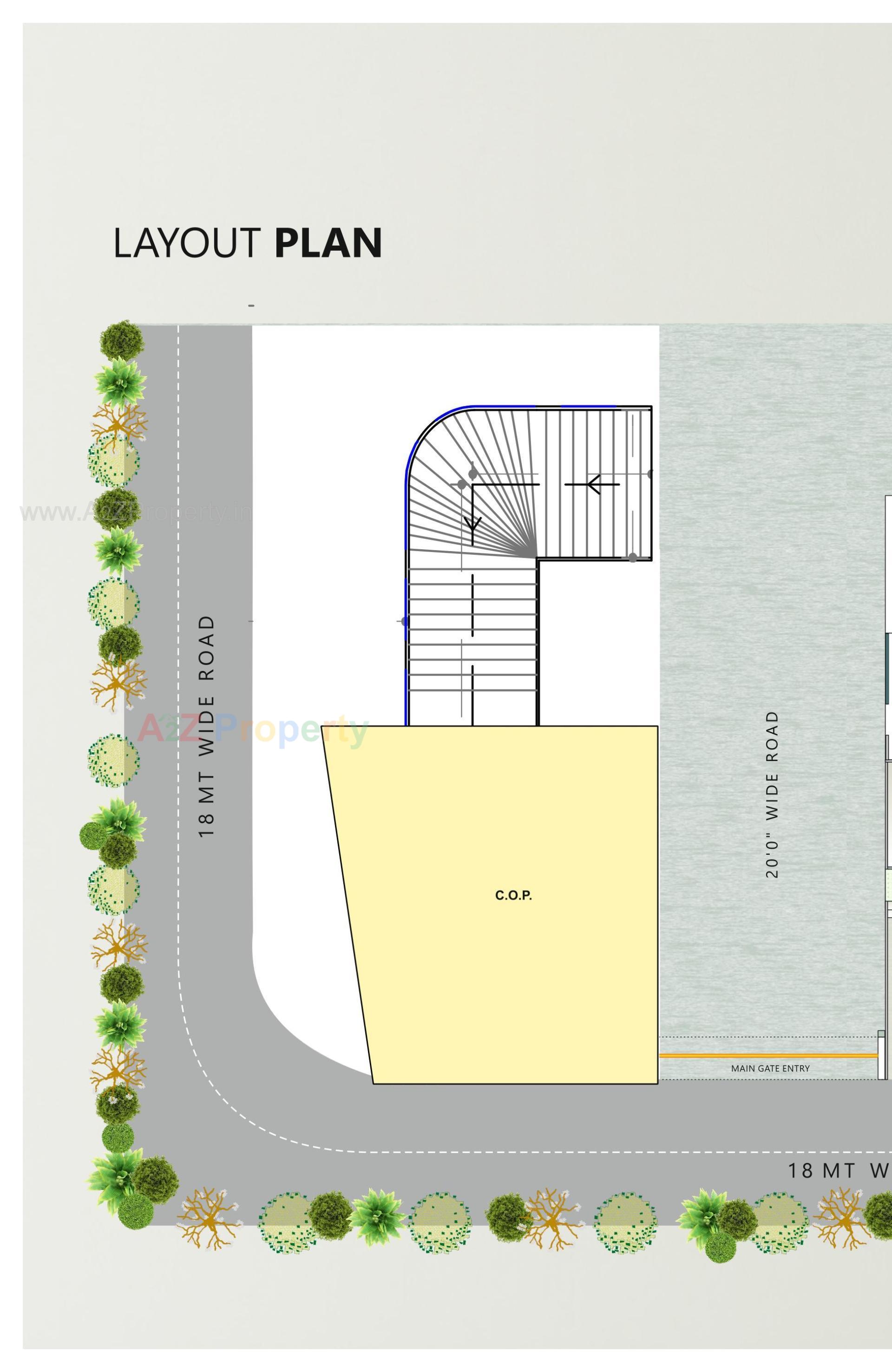 Layout of real estate project Shivalik Candle located at Bhimrad, Surat, Gujarat