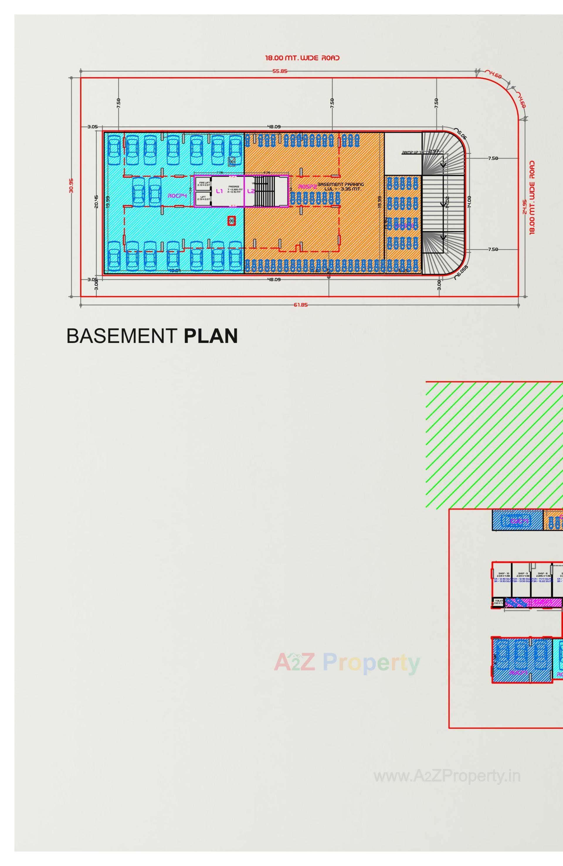 Layout of real estate project Shivalik Candle located at Bhimrad, Surat, Gujarat