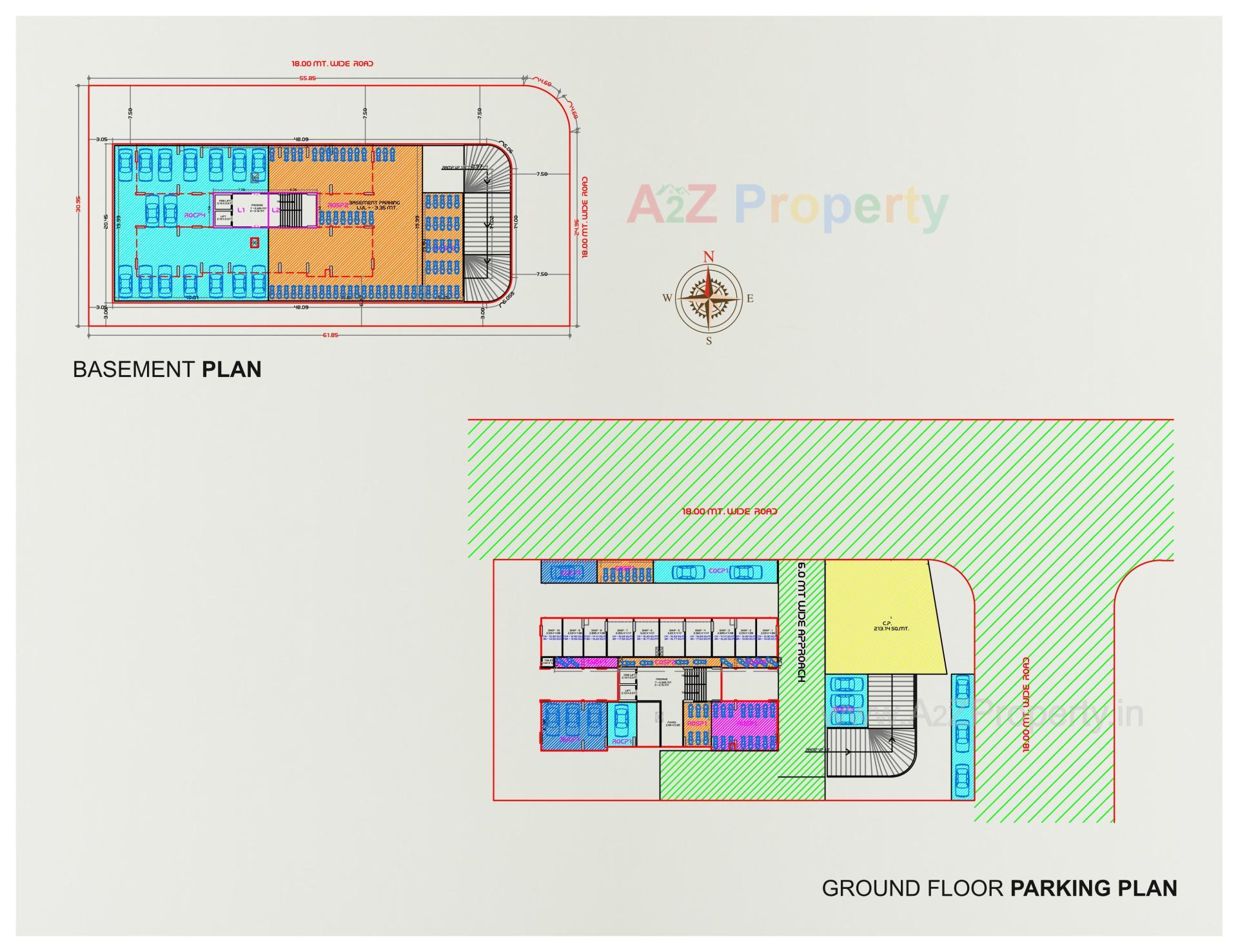 Layout of real estate project Shivalik Candle located at Bhimrad, Surat, Gujarat
