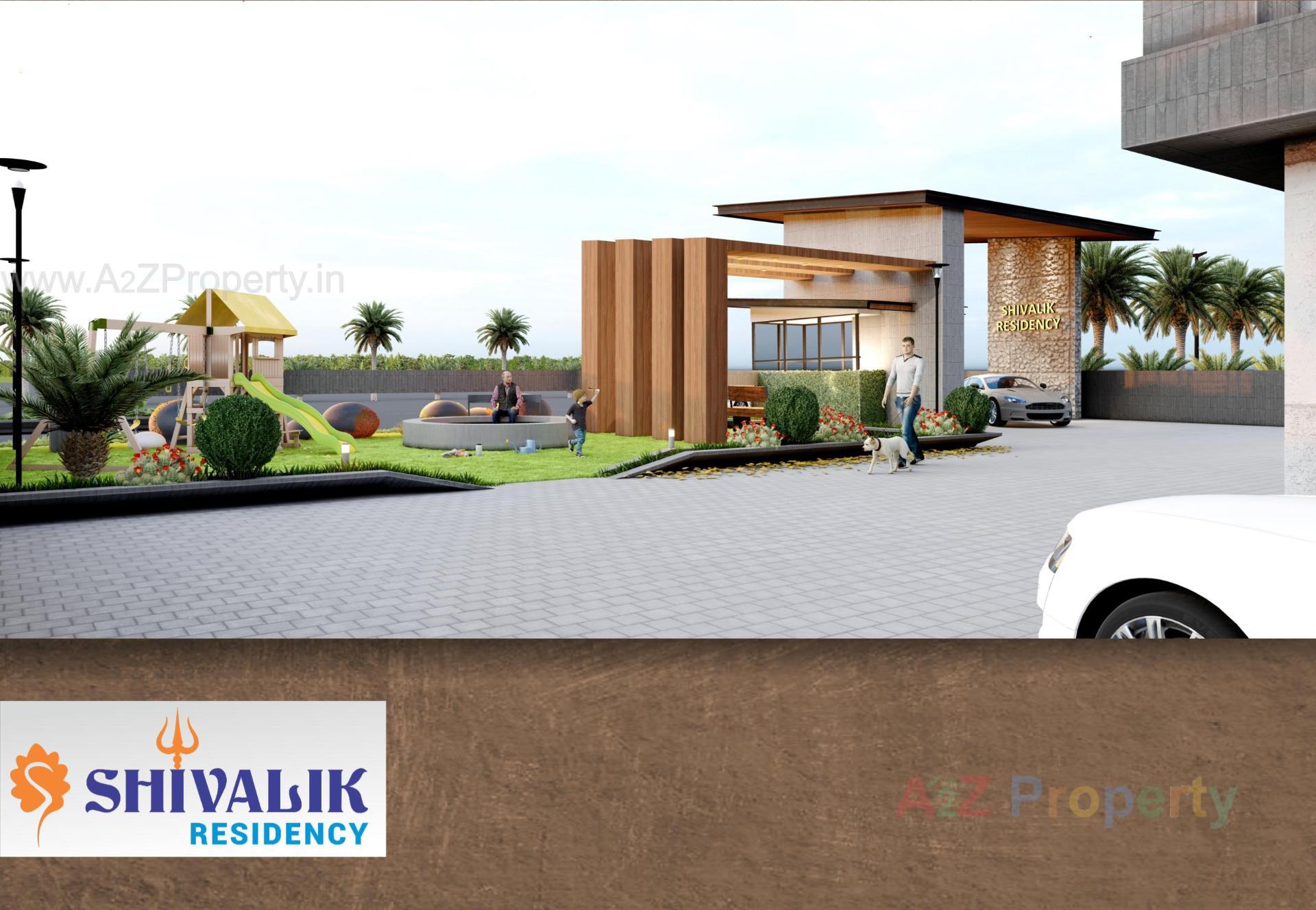 3D Elevation of real estate project Shivalik Residency located at Bhimrad, Surat, Gujarat