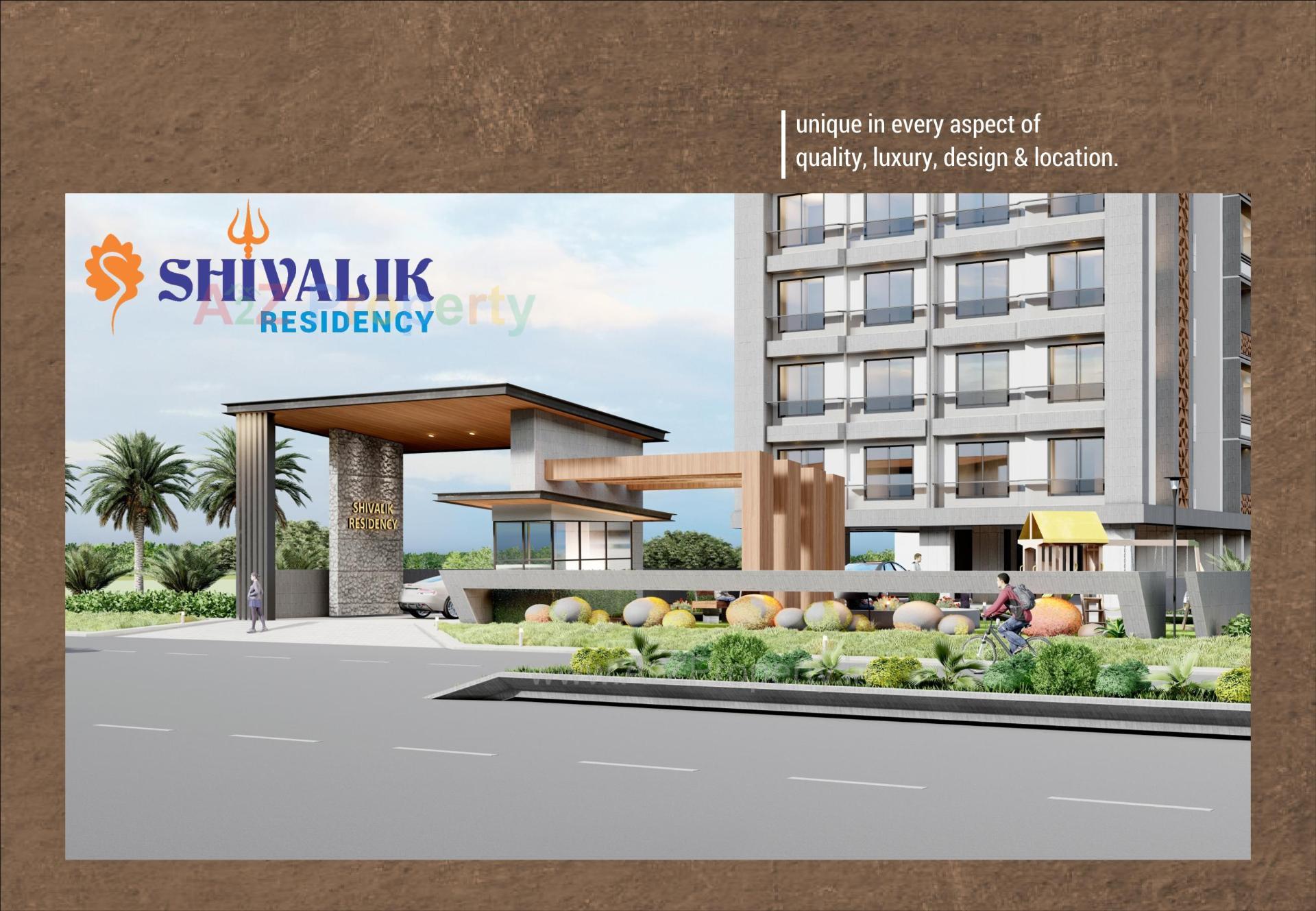 3D Elevation of real estate project Shivalik Residency located at Bhimrad, Surat, Gujarat