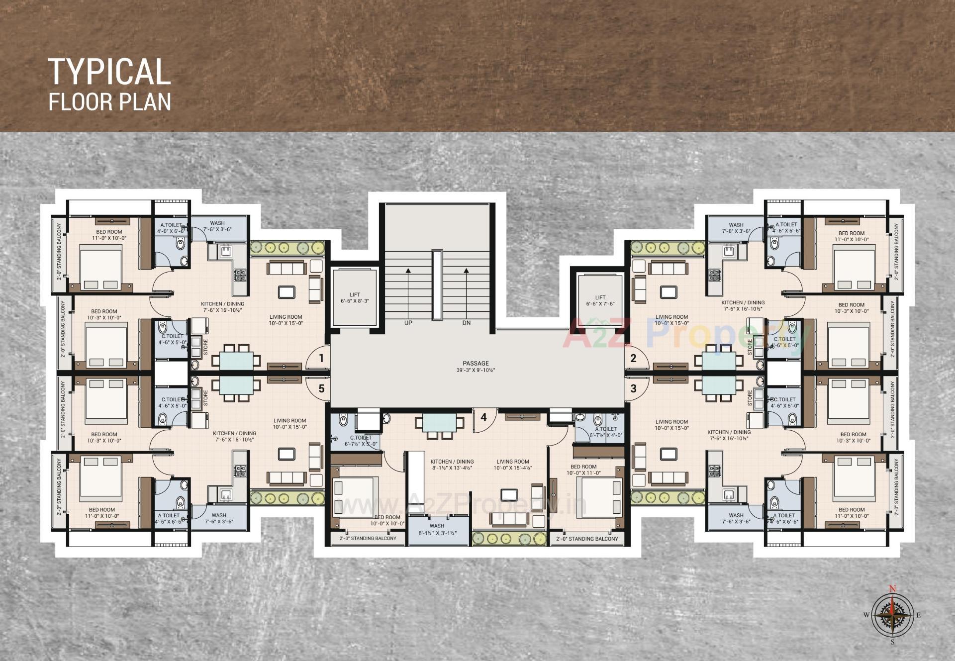 Layout of real estate project Shivalik Residency located at Bhimrad, Surat, Gujarat