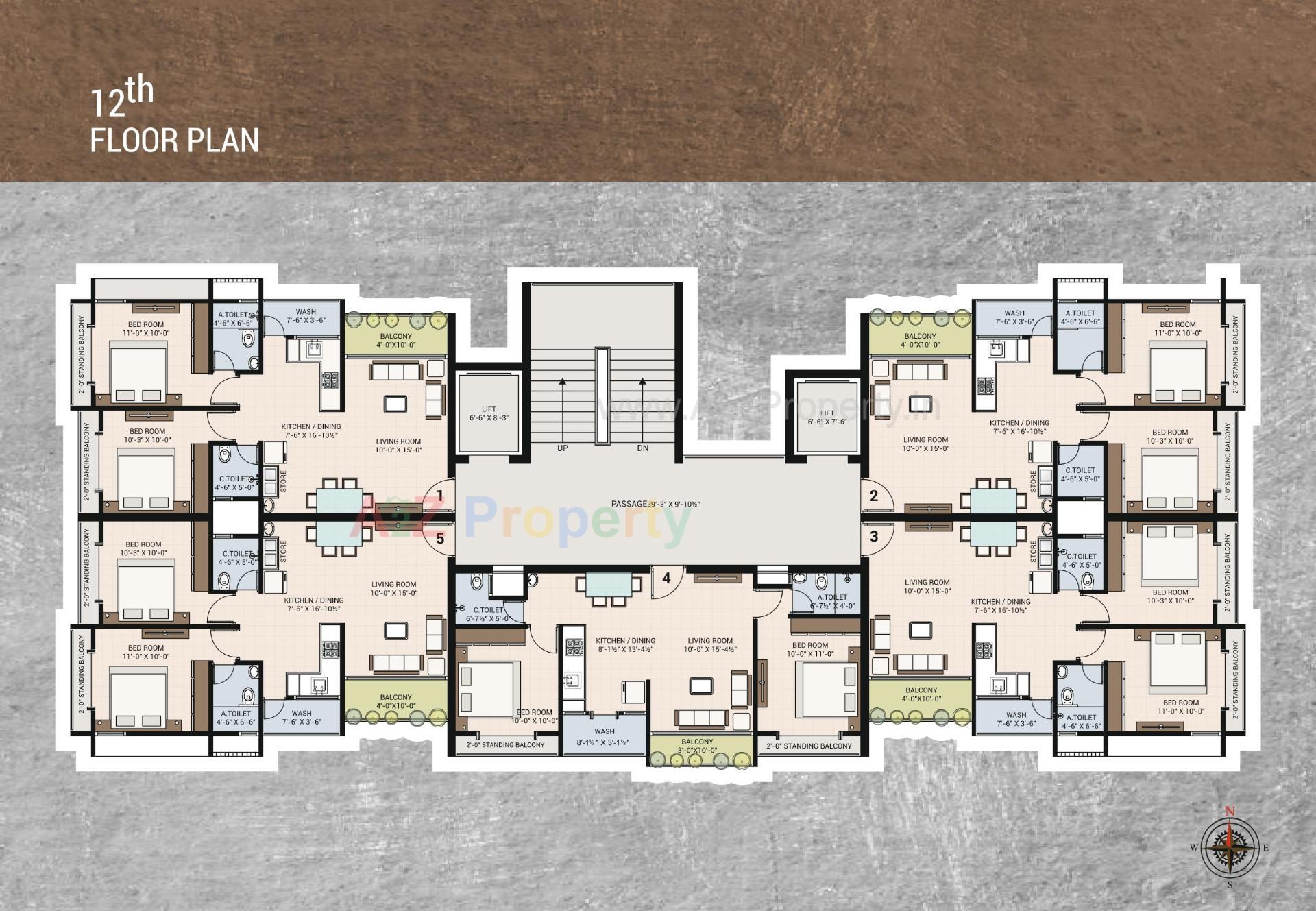 Layout of real estate project Shivalik Residency located at Bhimrad, Surat, Gujarat