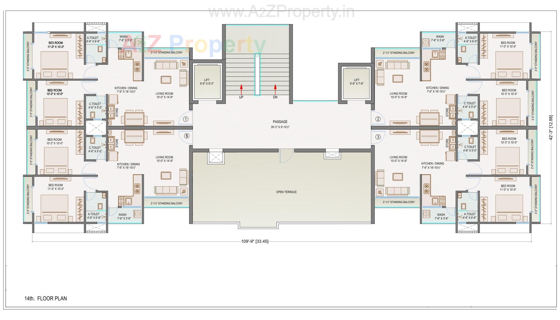 Layout of real estate project Shivalik Residency located at Bhimrad, Surat, Gujarat
