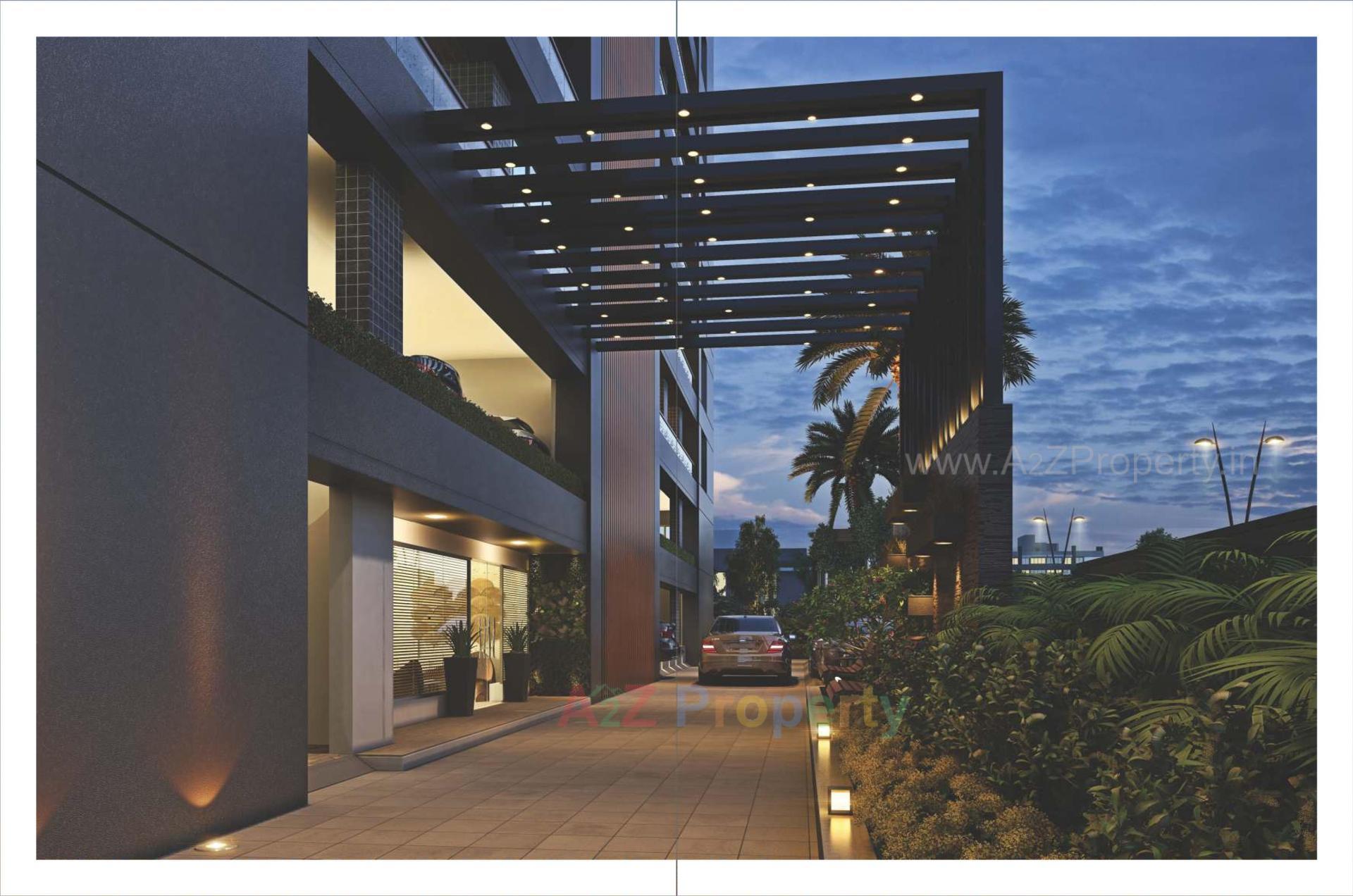 3D Elevation of real estate project Shivam Heights located at Ved, Surat, Gujarat