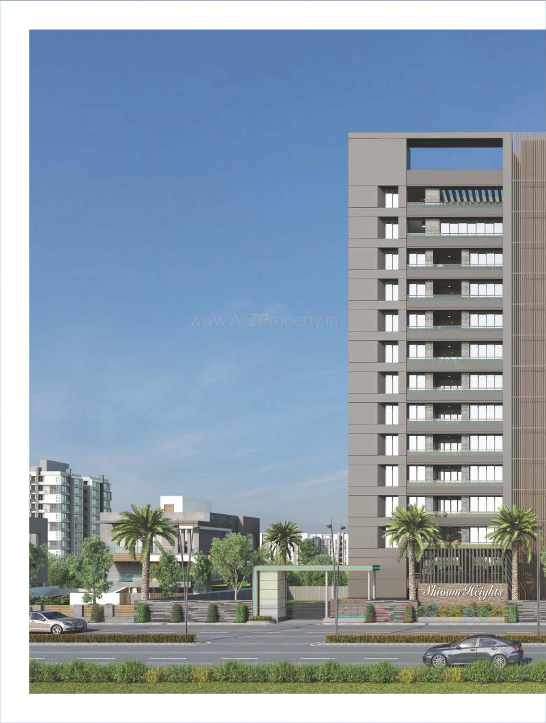 3D Elevation of real estate project Shivam Heights located at Ved, Surat, Gujarat