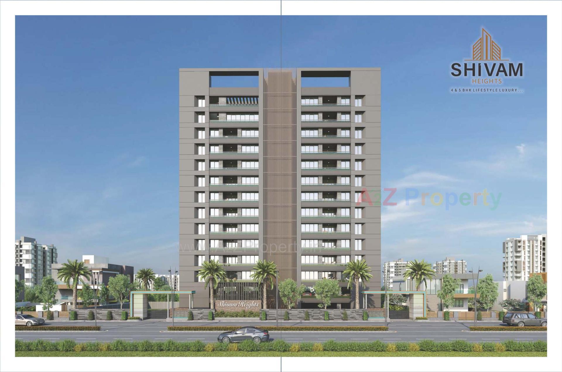 3D Elevation of real estate project Shivam Heights located at Ved, Surat, Gujarat