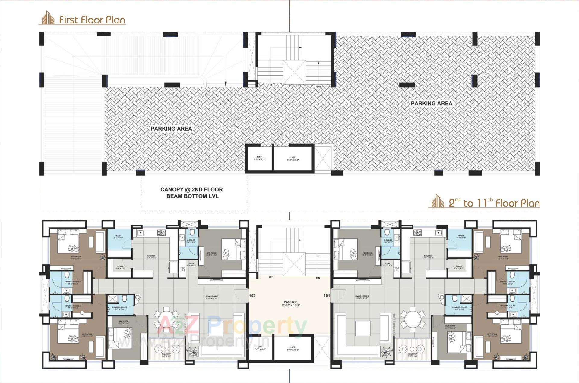 Layout of real estate project Shivam Heights located at Ved, Surat, Gujarat