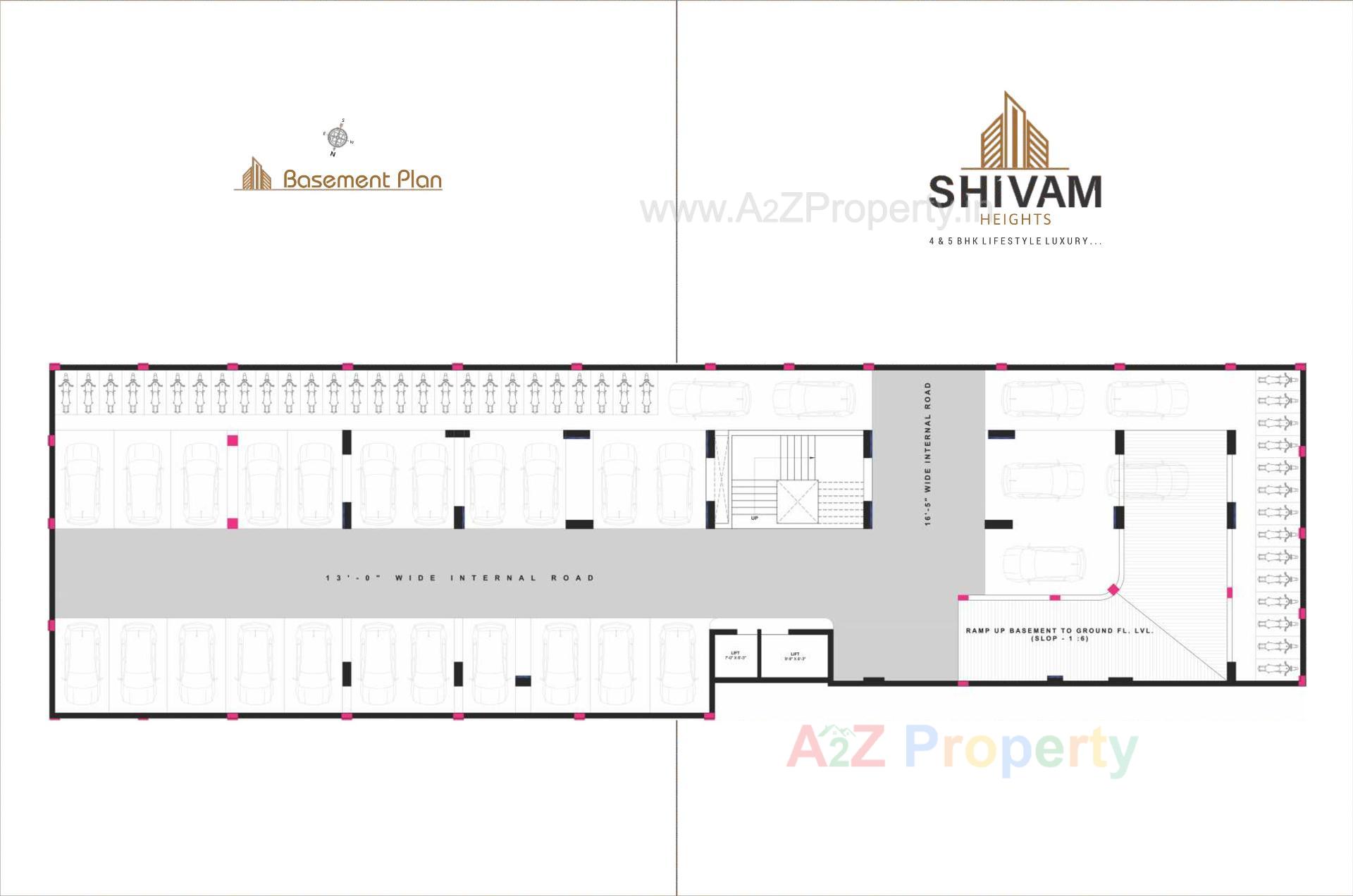 Layout of real estate project Shivam Heights located at Ved, Surat, Gujarat