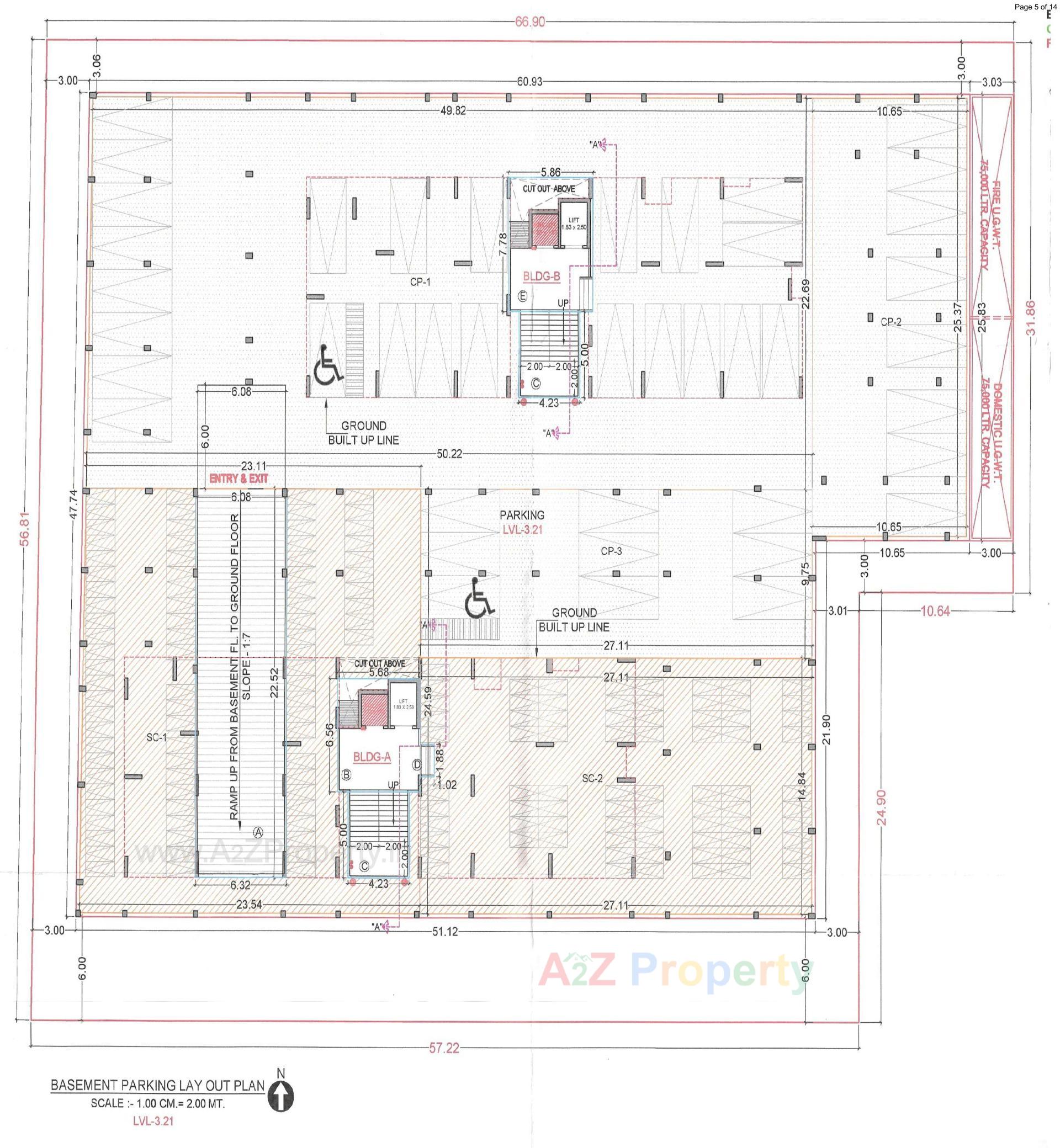 Layout of real estate project Shivansh Heights located at Pal, Surat, Gujarat