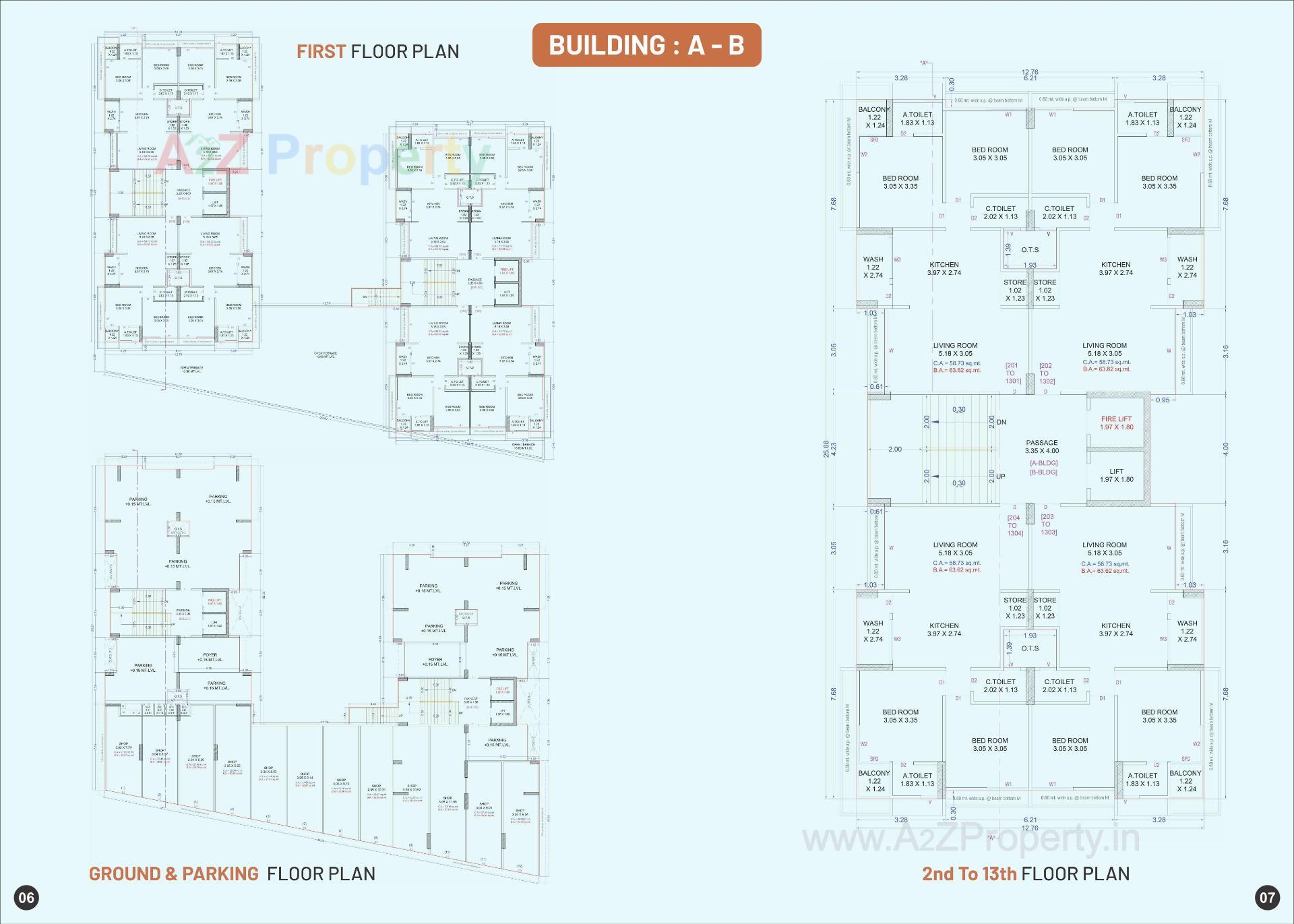 Layout of real estate project Shivant Antara located at Sarthana, Surat, Gujarat