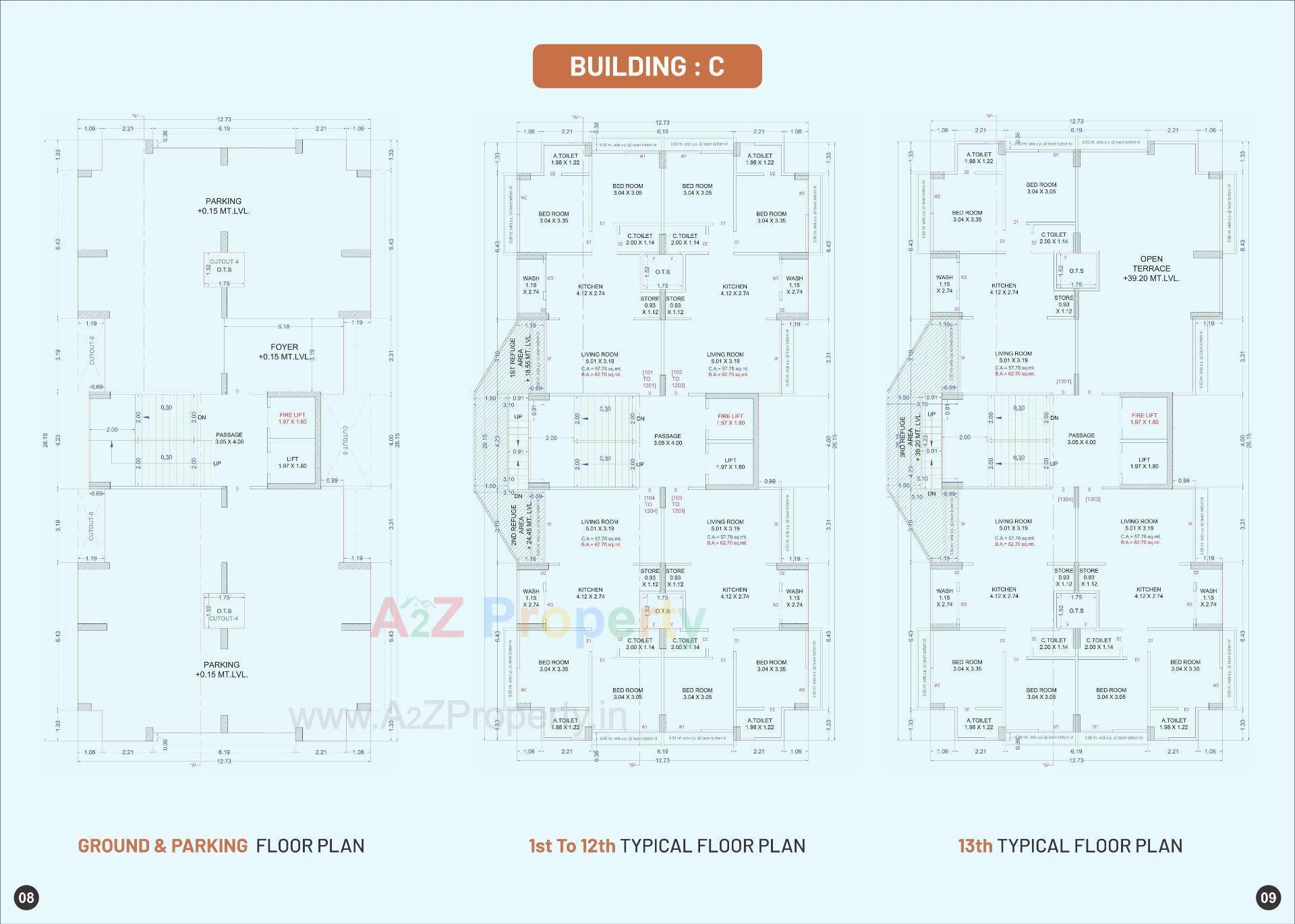 Layout of real estate project Shivant Antara located at Sarthana, Surat, Gujarat