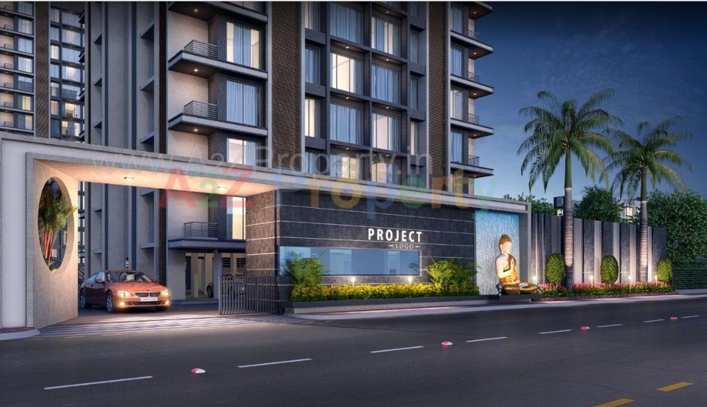 3D Elevation of real estate project Shivant Antilla located at Varachha, Surat, Gujarat