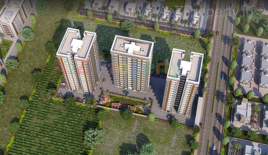 3D Elevation of real estate project Shivant Antilla located at Varachha, Surat, Gujarat