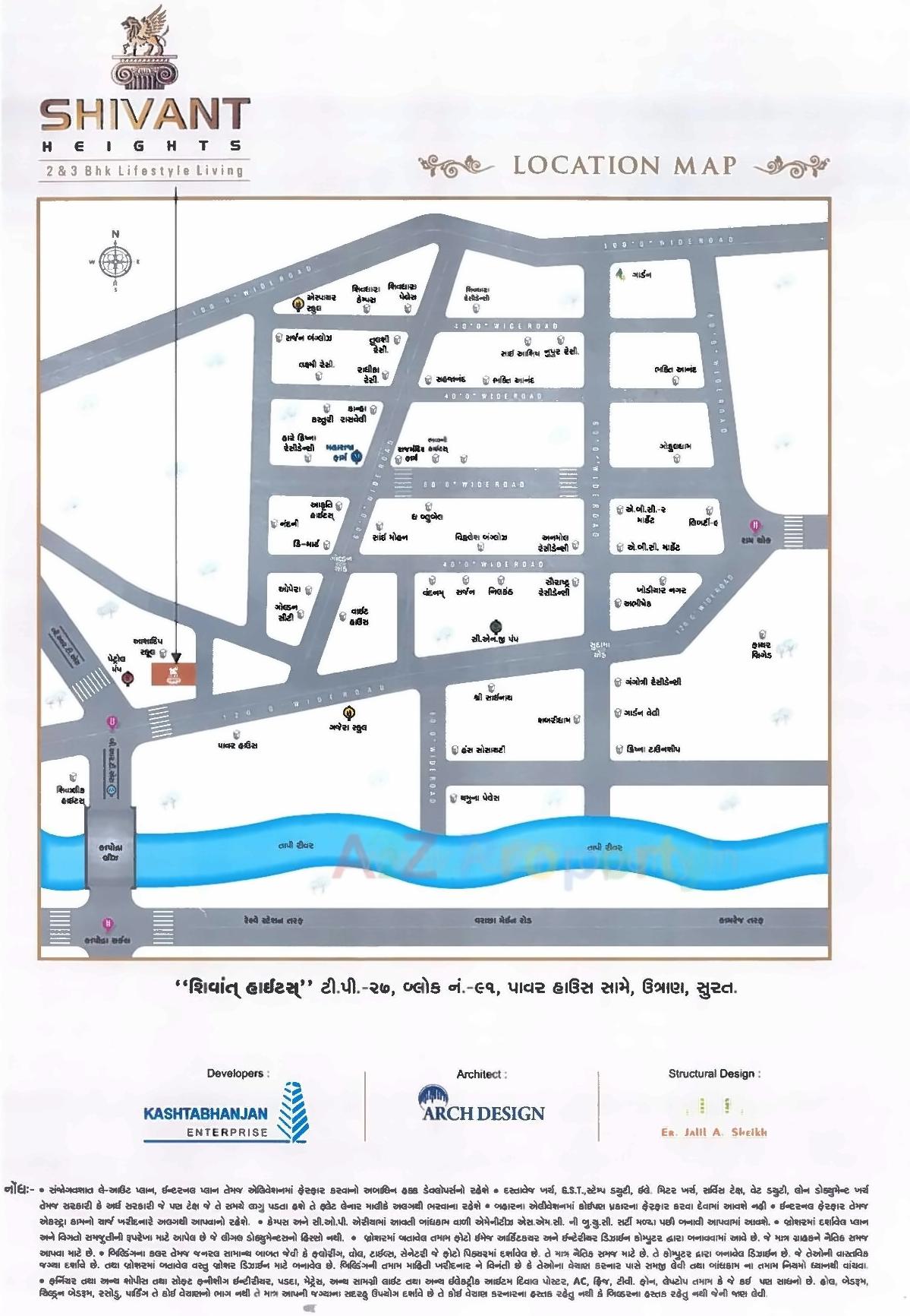  of real estate project Shivant Heights located at Utran, Surat, Gujarat