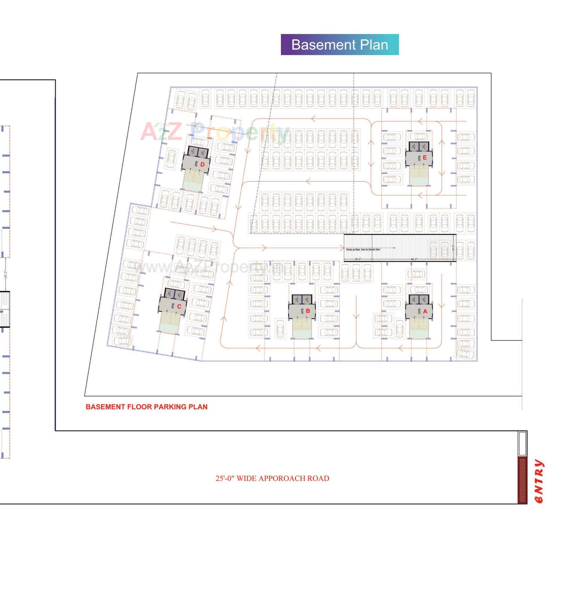 Layout of real estate project Shivant Residency located at Mo, Surat, Gujarat