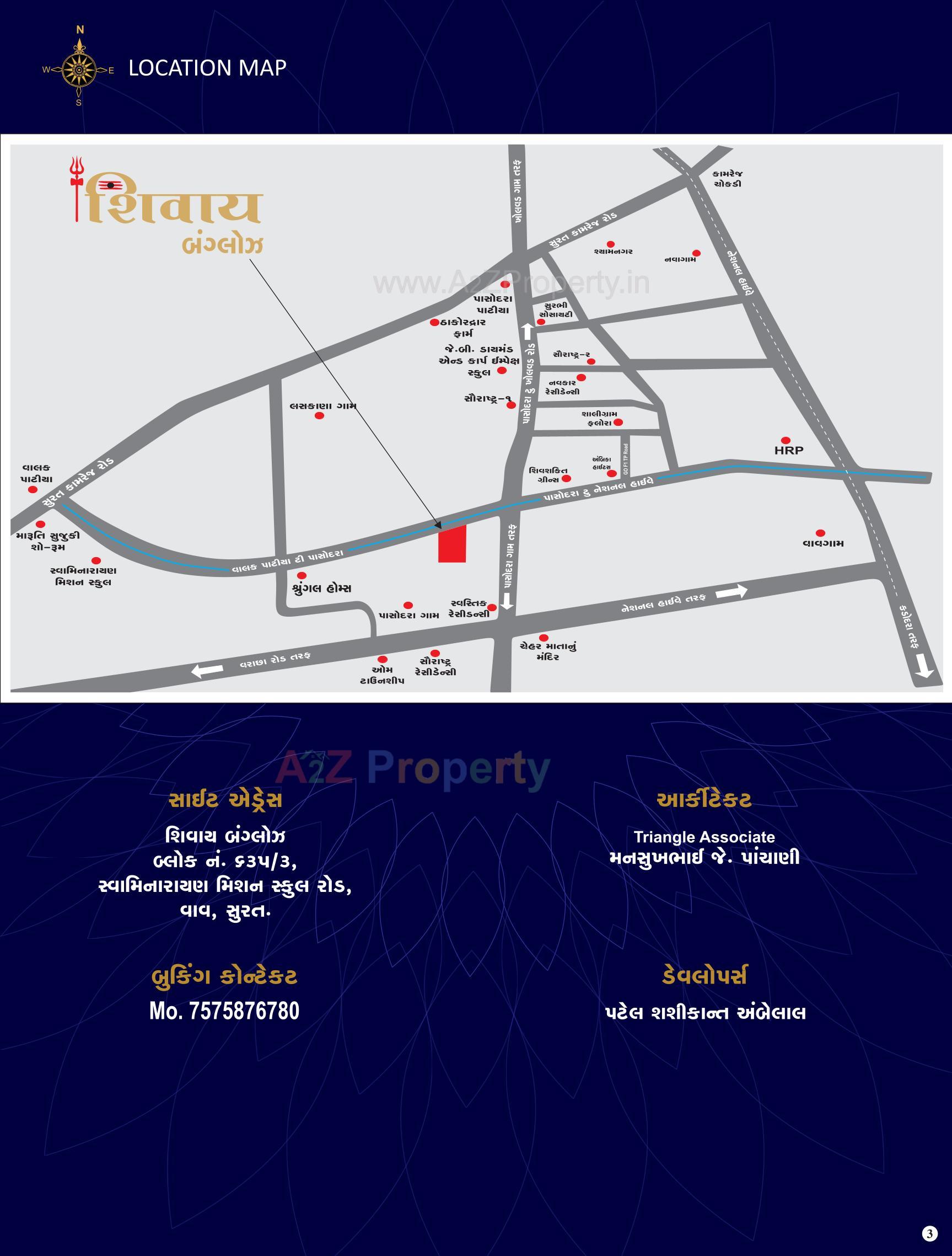  of real estate project Shivay Bunglows located at Vav-takamrej-dist, Surat, Gujarat