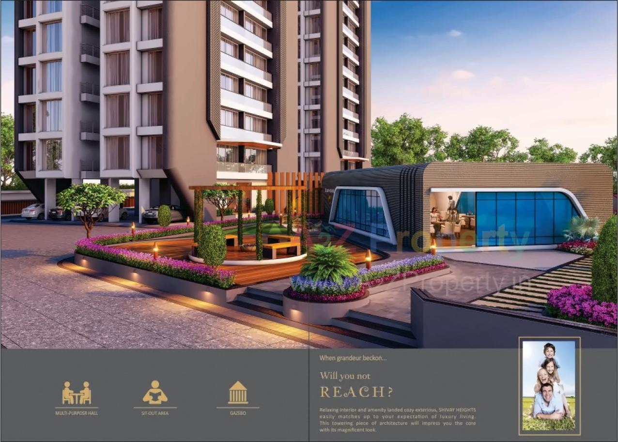 3D Elevation of real estate project Shivay Heights located at Sarthana, Surat, Gujarat