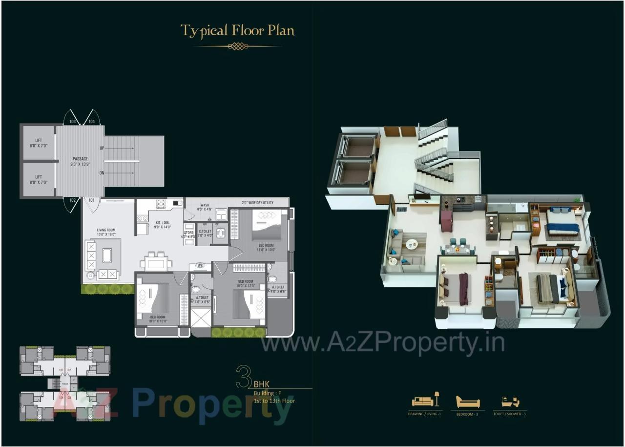 Layout of real estate project Shivay Heights located at Sarthana, Surat, Gujarat