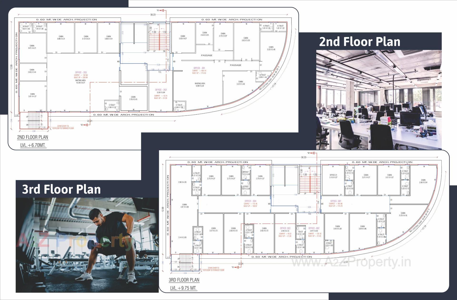 Layout of real estate project Shivdhara Point located at Surat, Surat, Gujarat