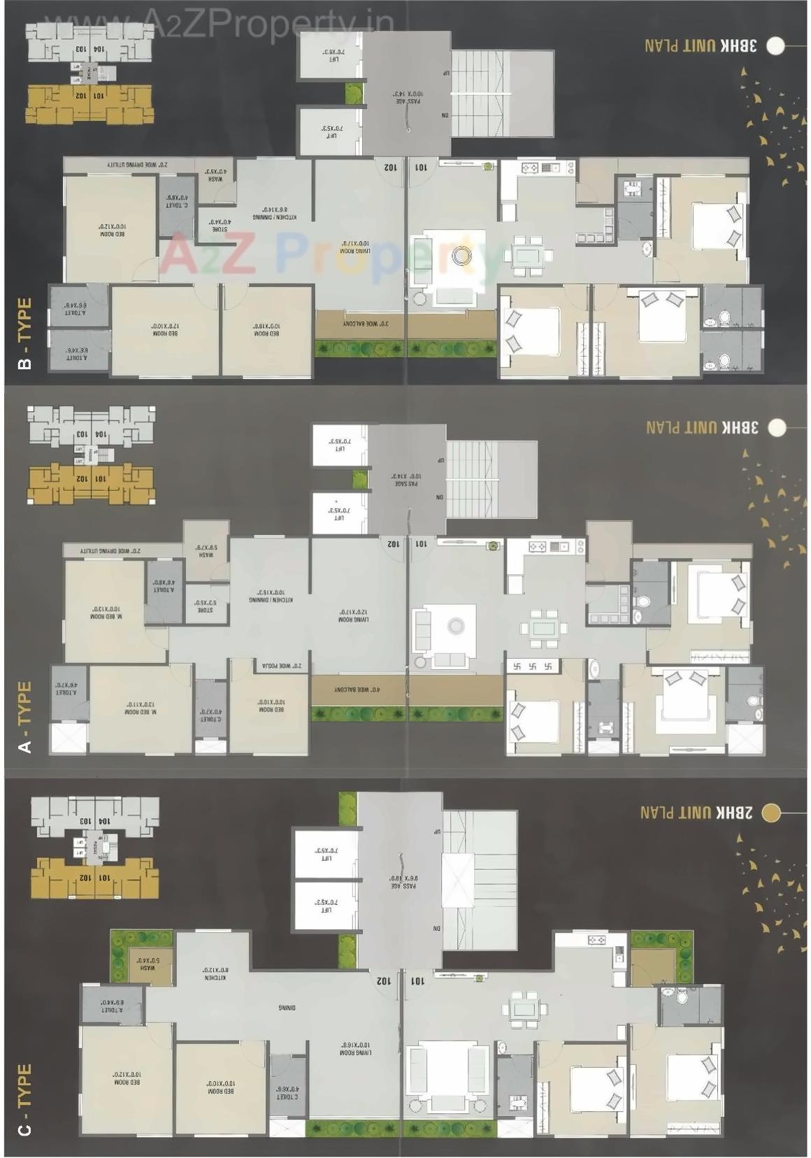 Layout of real estate project Shivdhara Residency located at Varachha, Surat, Gujarat