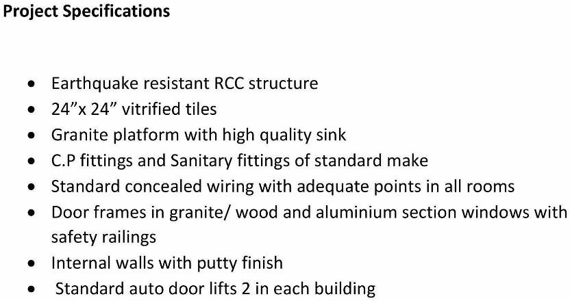 Project Specifications