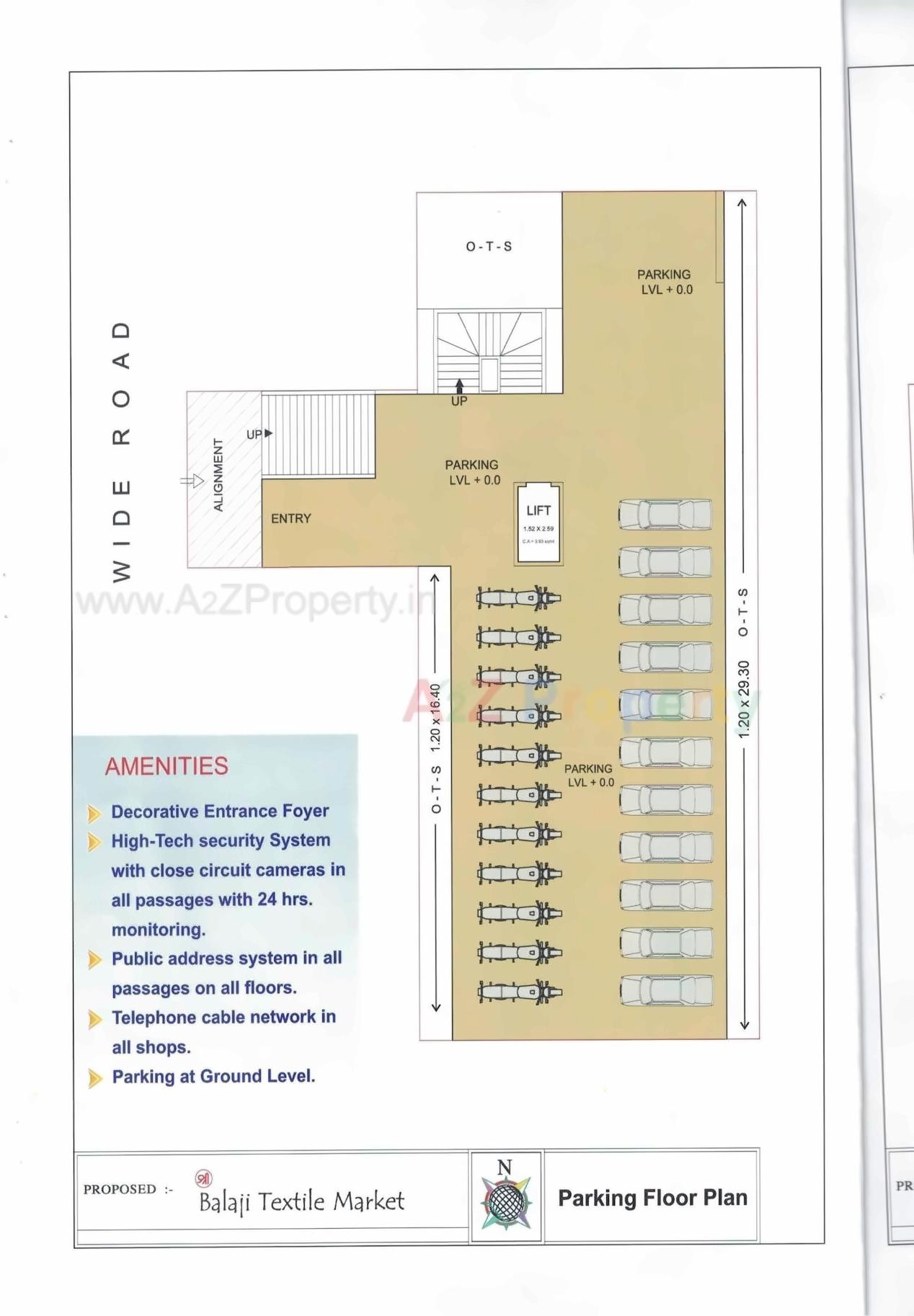  of real estate project Shree Balaji Textile Market located at Surat, Surat, Gujarat