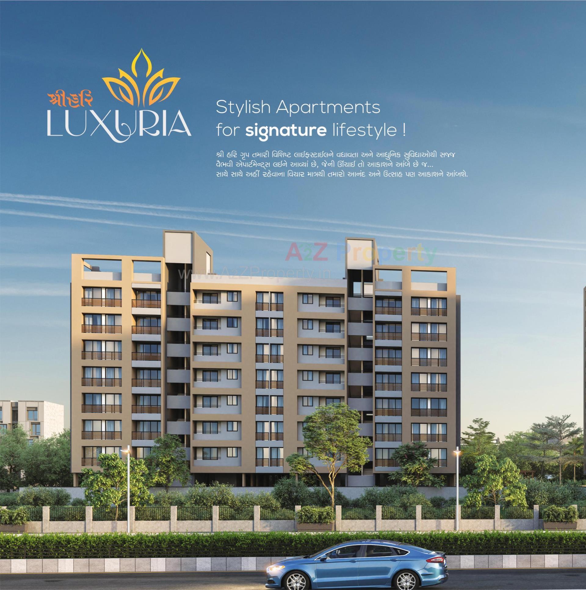 3D Elevation of real estate project Shree Hari Luxuria located at Surat, Surat, Gujarat