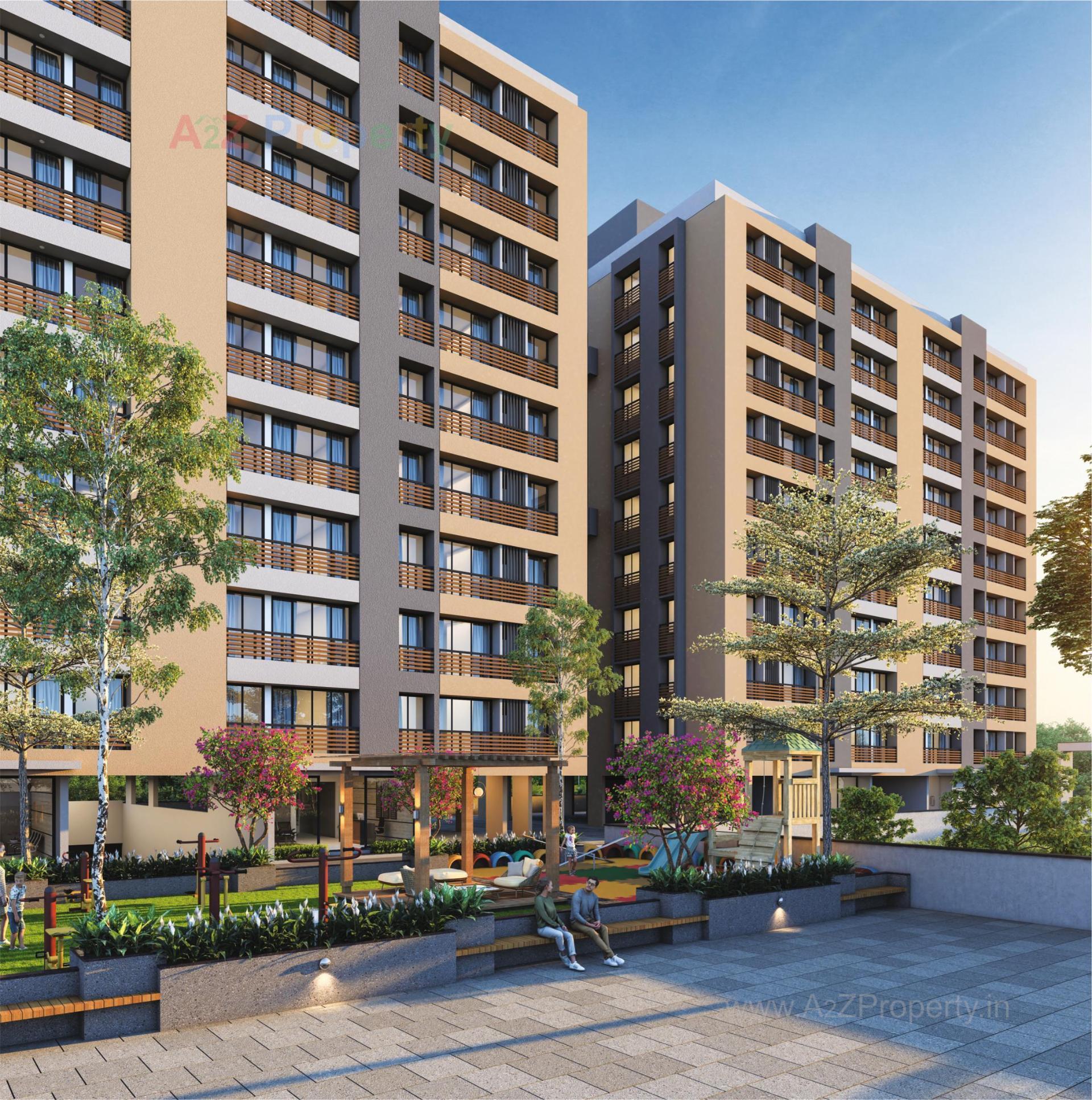 3D Elevation of real estate project Shree Hari Luxuria located at Surat, Surat, Gujarat