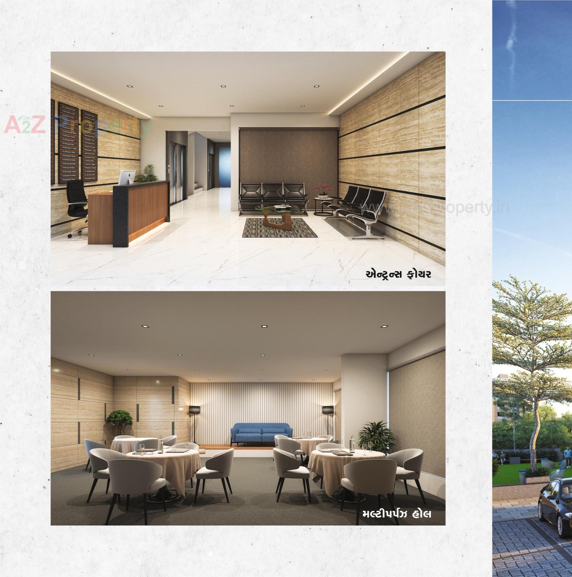 3D Elevation of real estate project Shree Hari Luxuria located at Surat, Surat, Gujarat